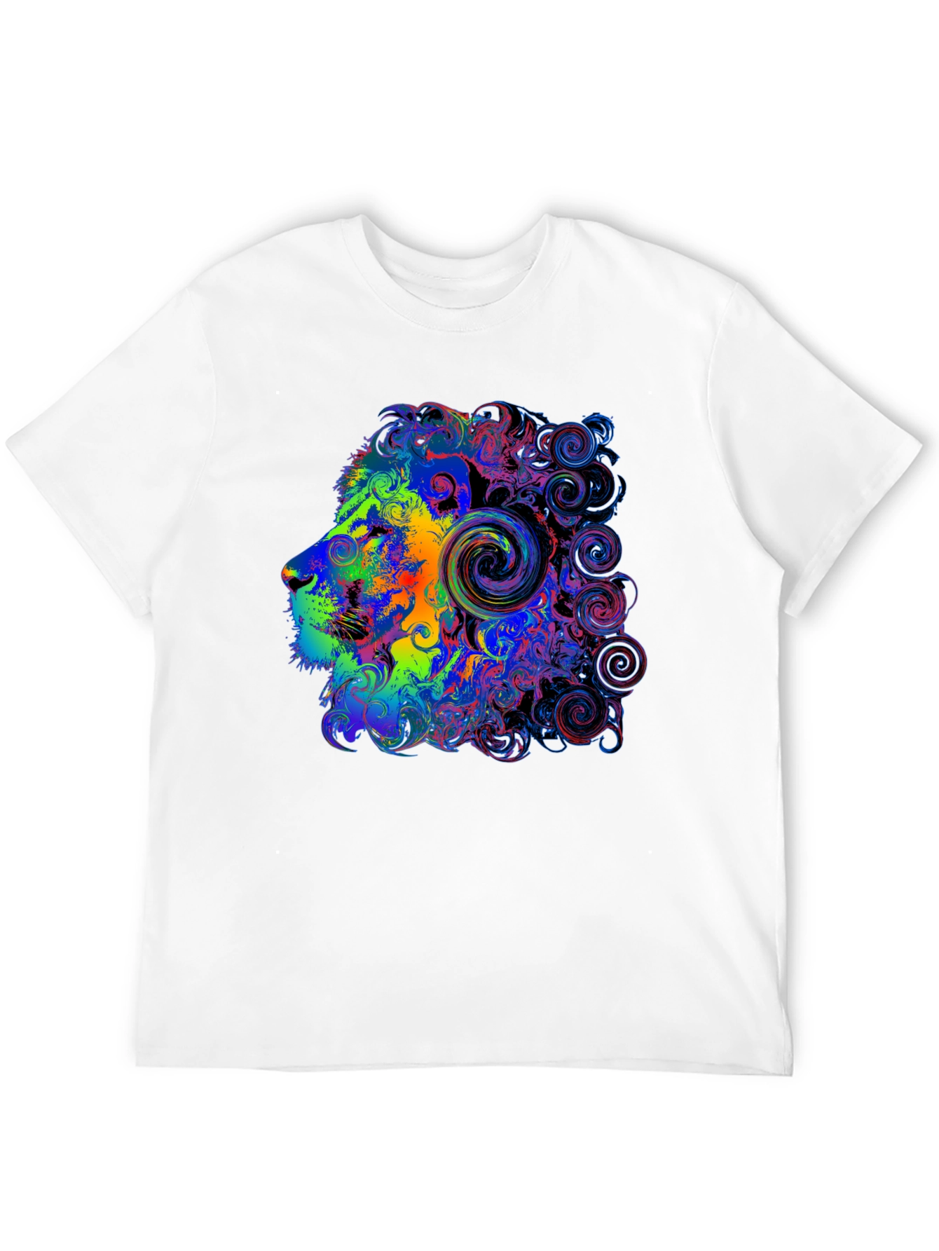 Psychedelic Lion Head Graphic Tee
