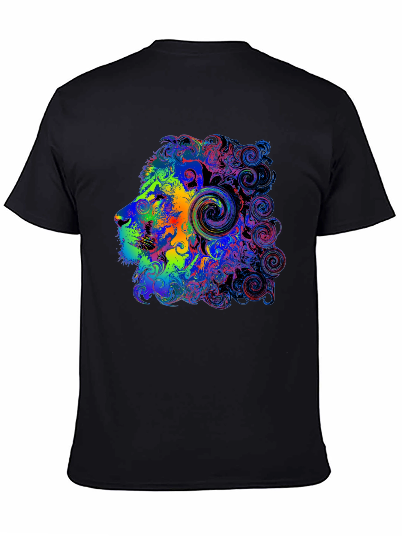 Psychedelic Lion Head Graphic Tee