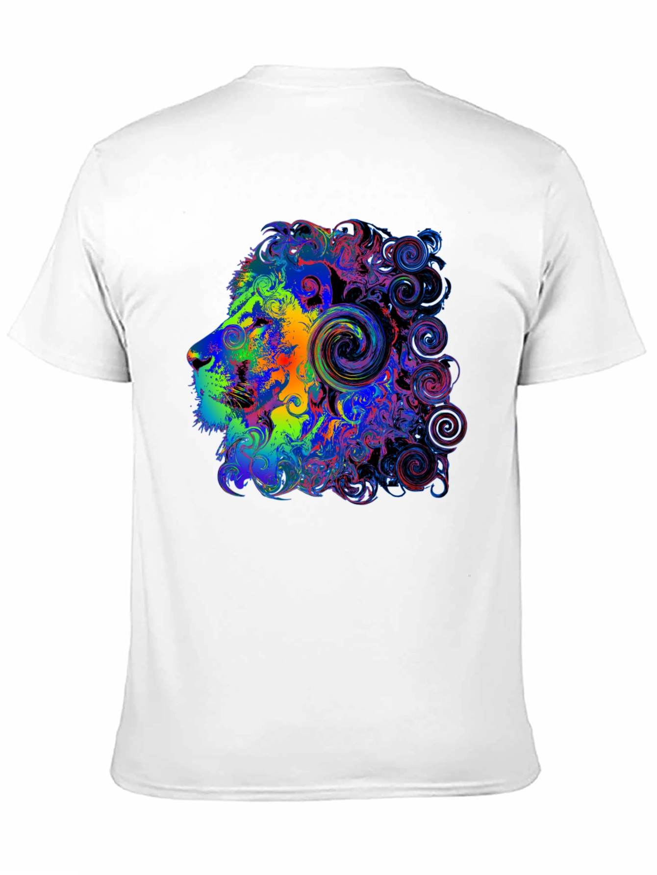 Psychedelic Lion Head Graphic Tee