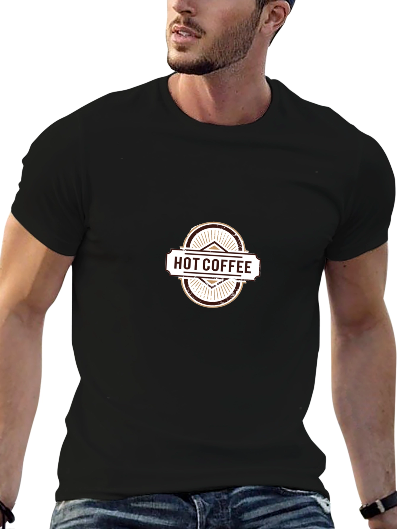 Hot Coffee Graphic Tee - Stylish Comfort