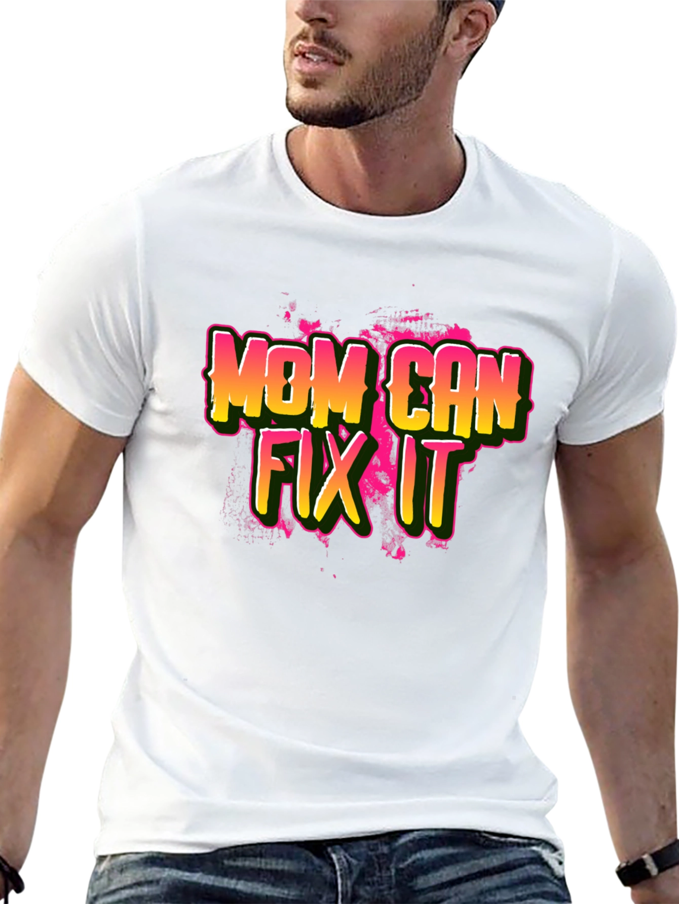 Mom Can Fix It Black T-Shirt