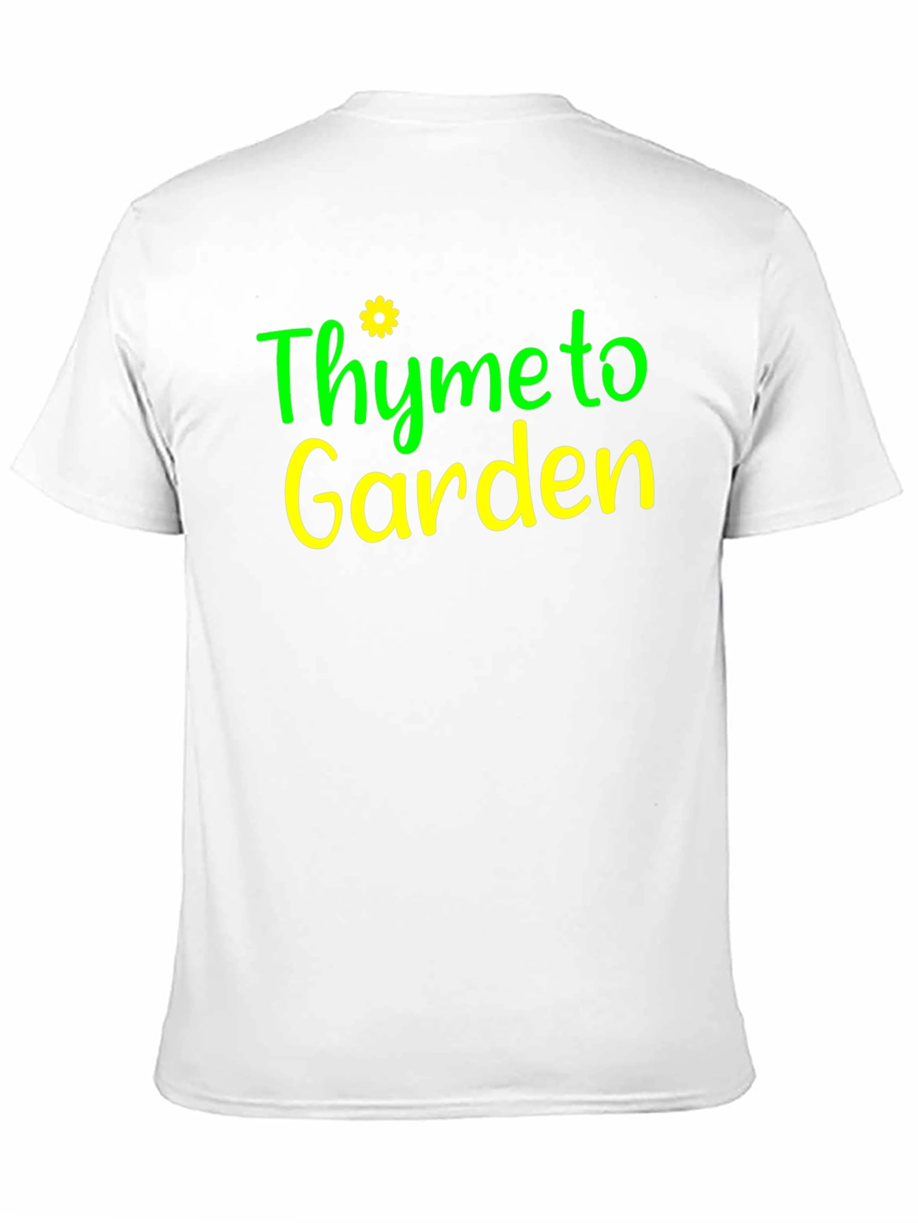 Thyme to Garden Black Graphic T-Shirt