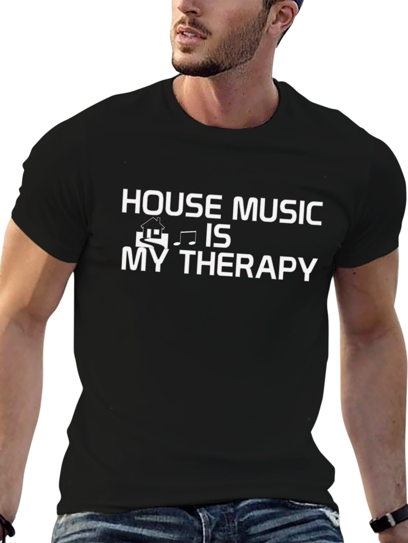House Music Therapy T-Shirt - Unique Graphic Tee