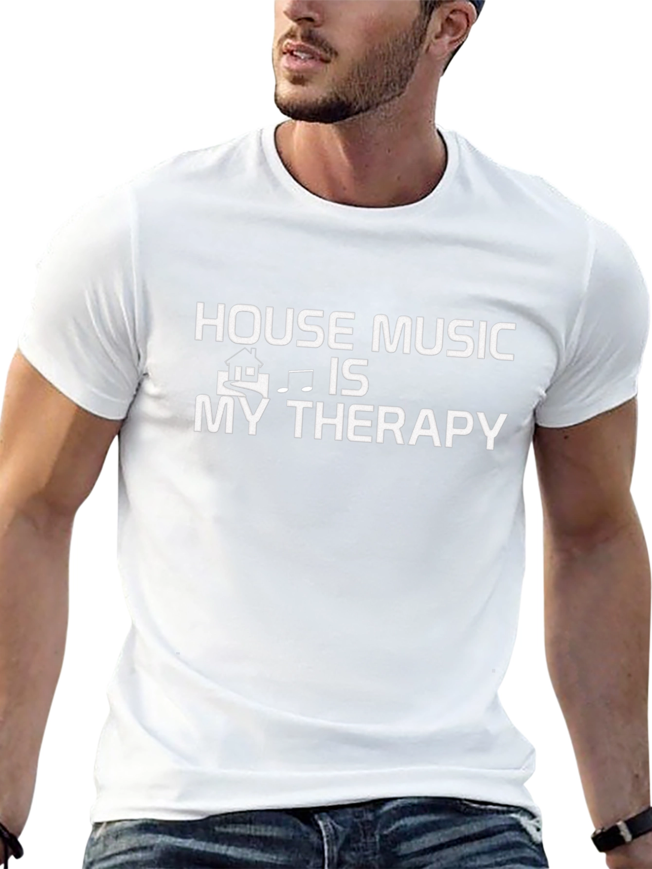 House Music Therapy T-Shirt - Unique Graphic Tee