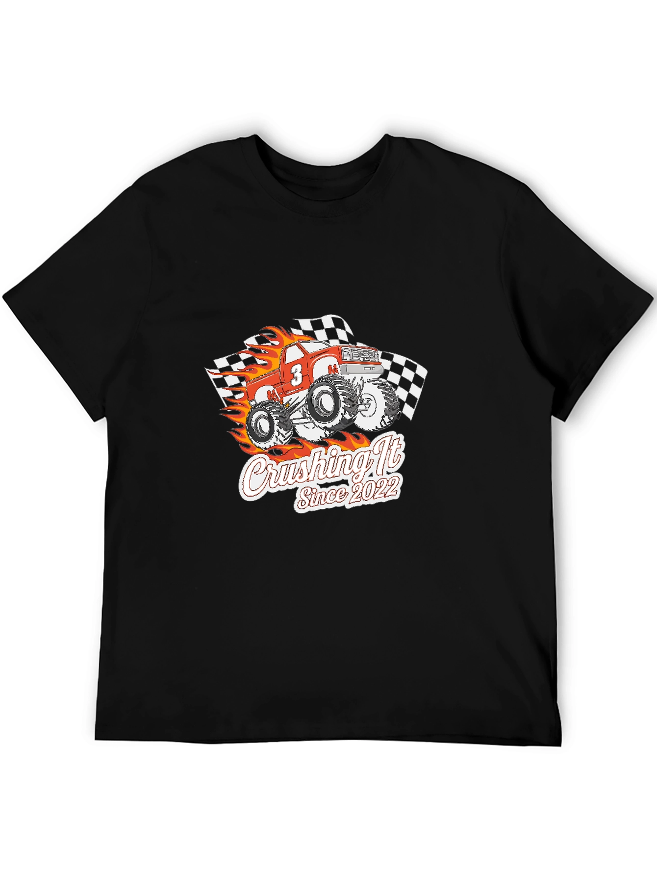 Crushing It Since 2022 Monster Truck Graphic T-Shirt