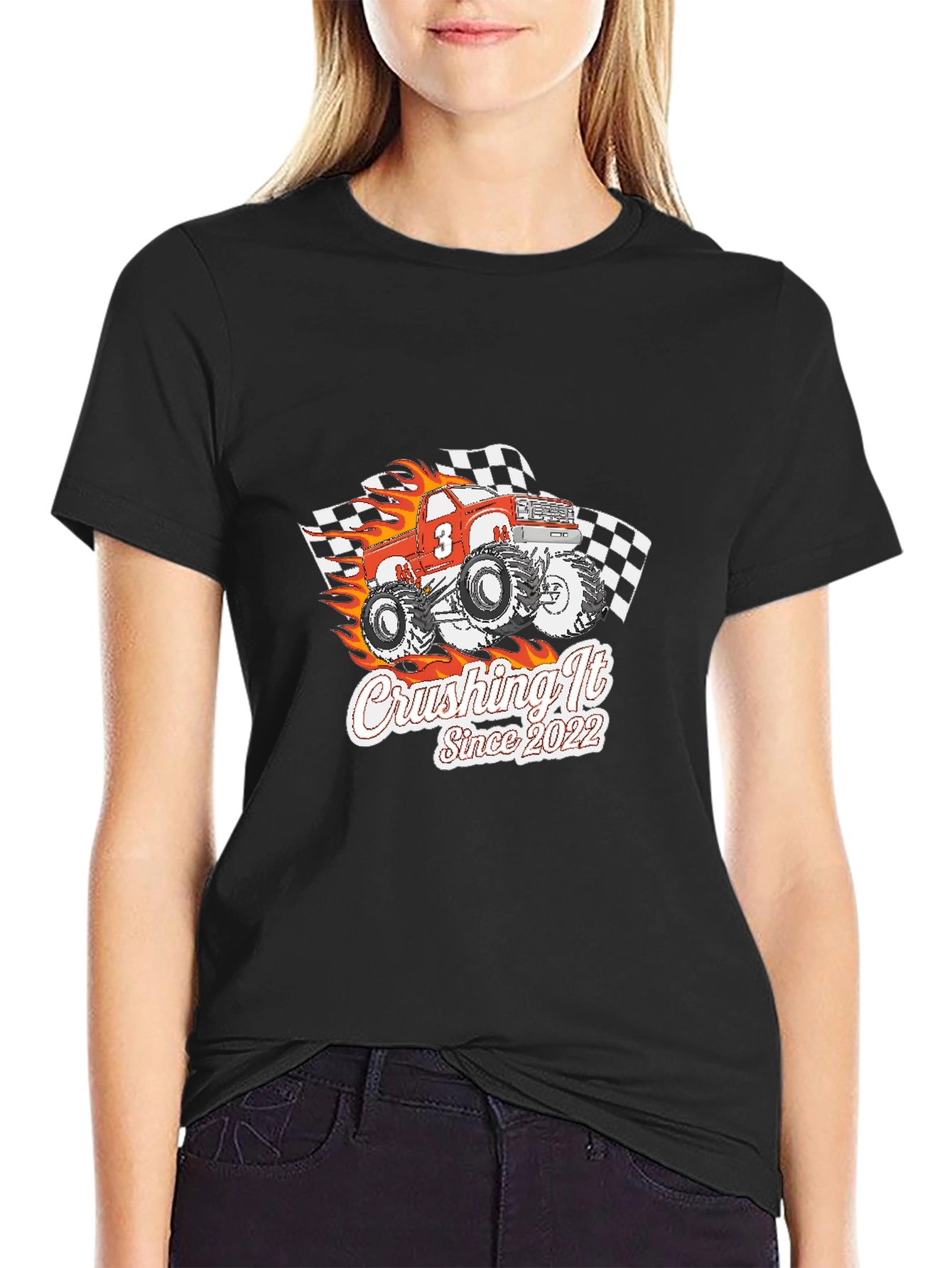 Crushing It Since 2022 Monster Truck Graphic T-Shirt