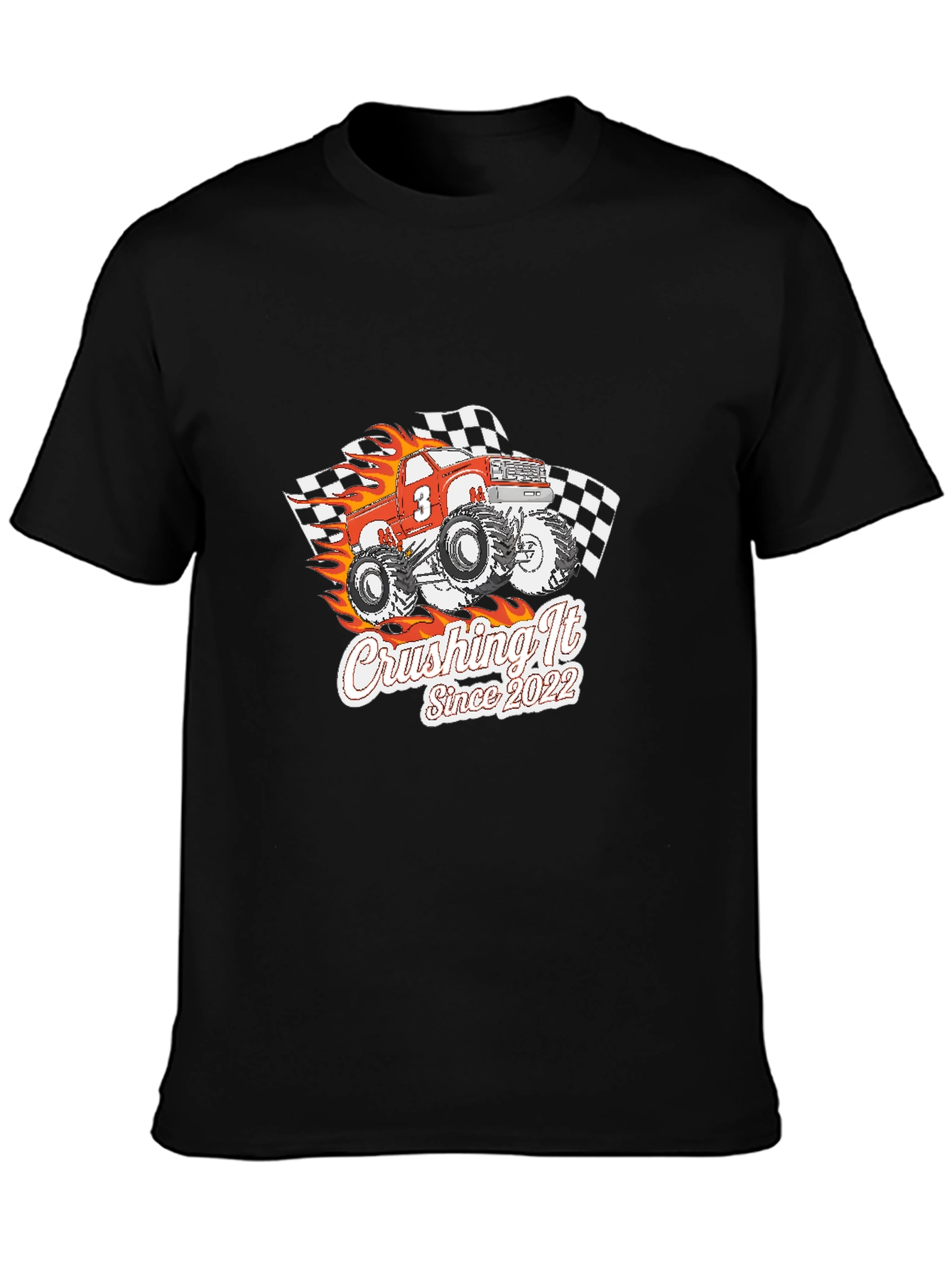 Crushing It Since 2022 Monster Truck Graphic T-Shirt