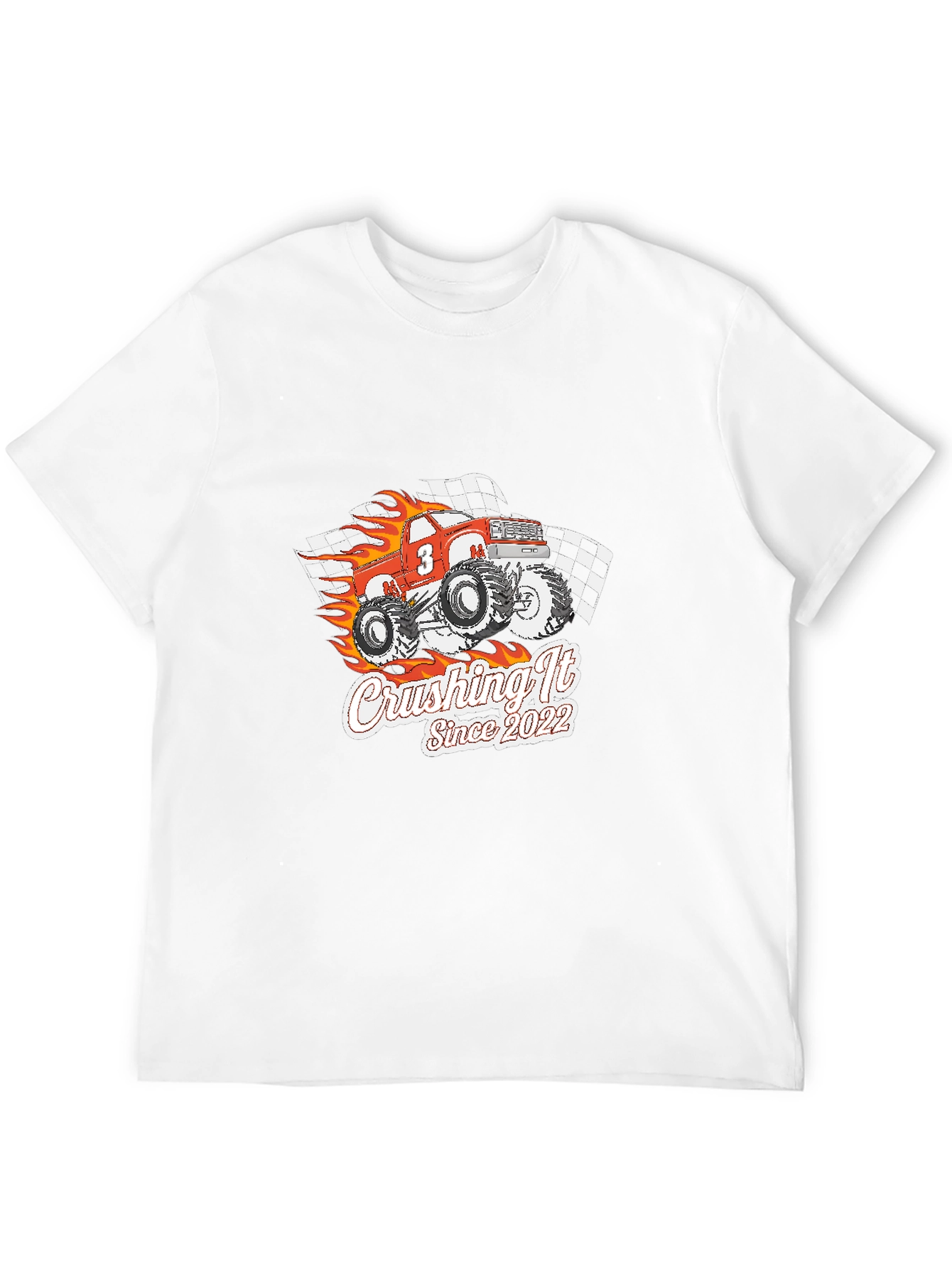 Crushing It Since 2022 Monster Truck Graphic T-Shirt