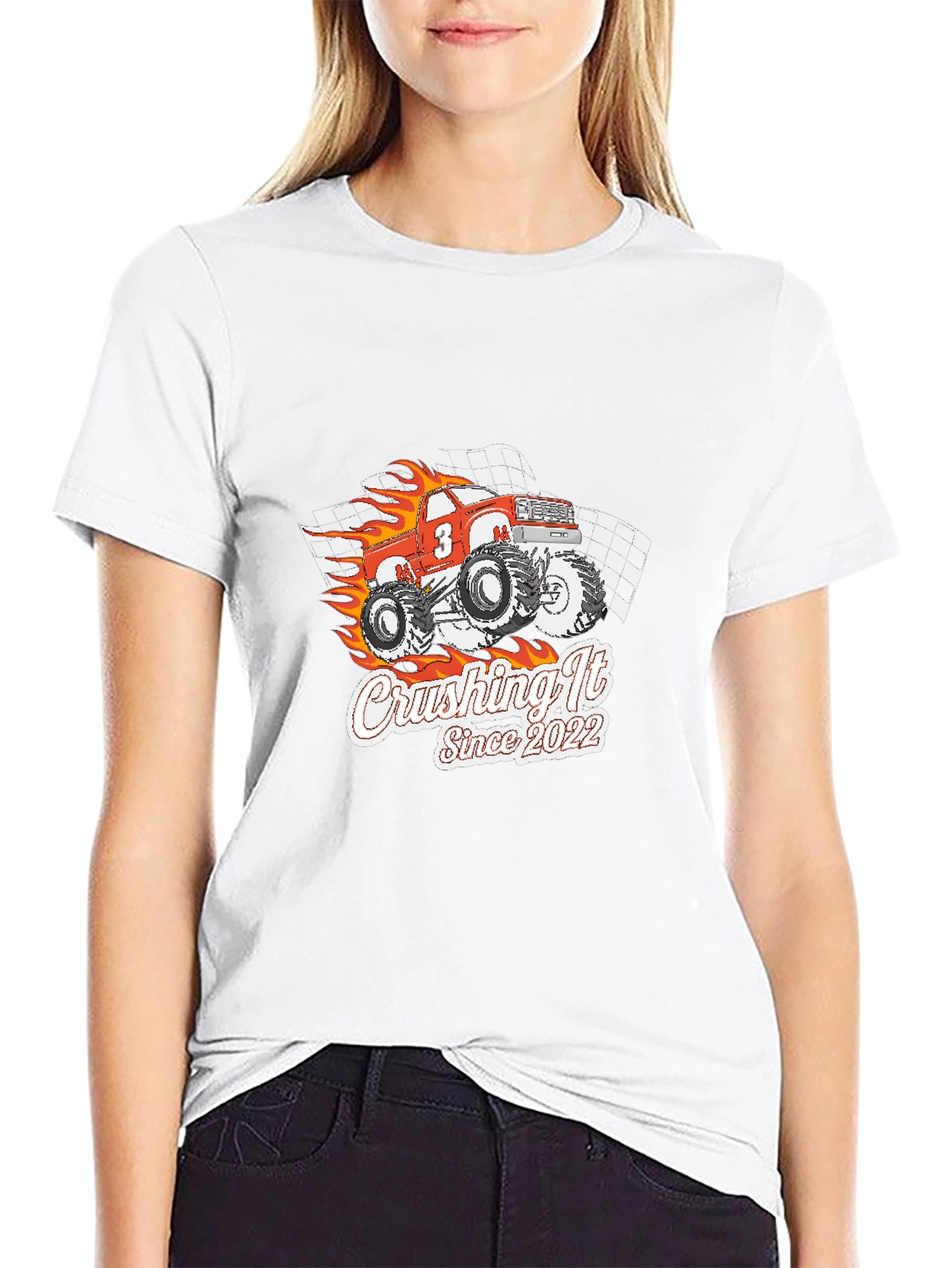 Crushing It Since 2022 Monster Truck Graphic T-Shirt
