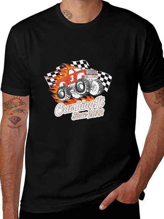 Crushing It Since 2022 Monster Truck Graphic T-Shirt