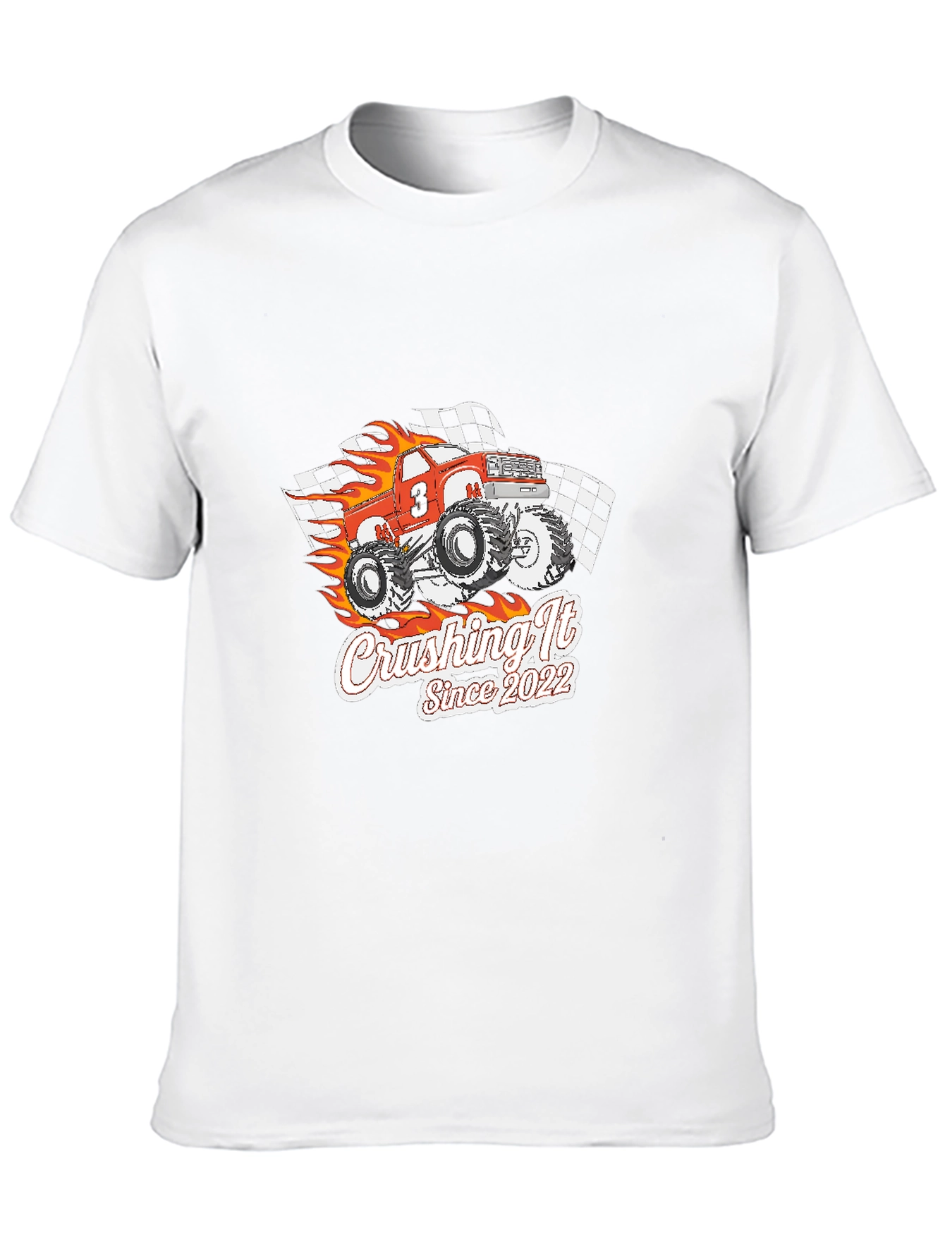 Crushing It Since 2022 Monster Truck Graphic T-Shirt
