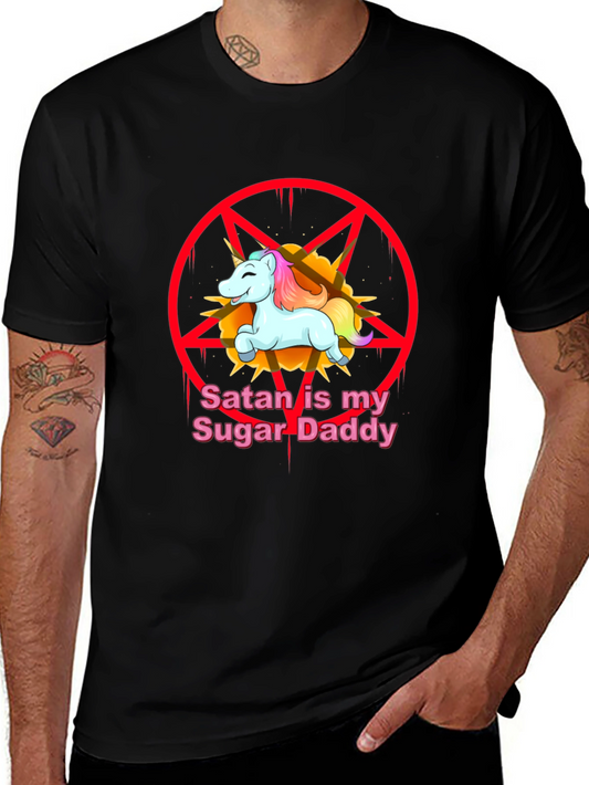 Satan Unicorn T-Shirt - Funny Graphic Tee