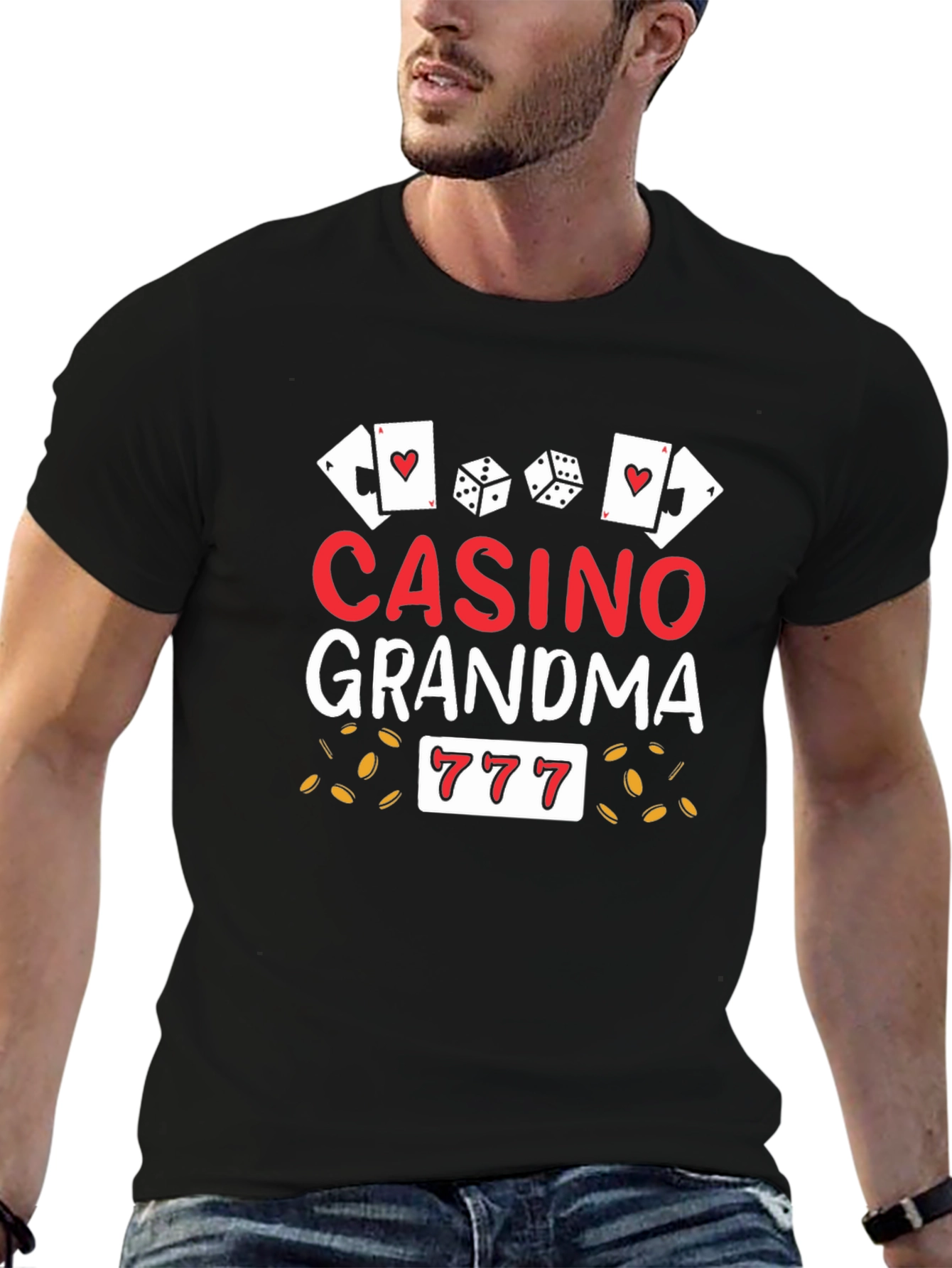 Casino Grandma Graphic T-Shirt