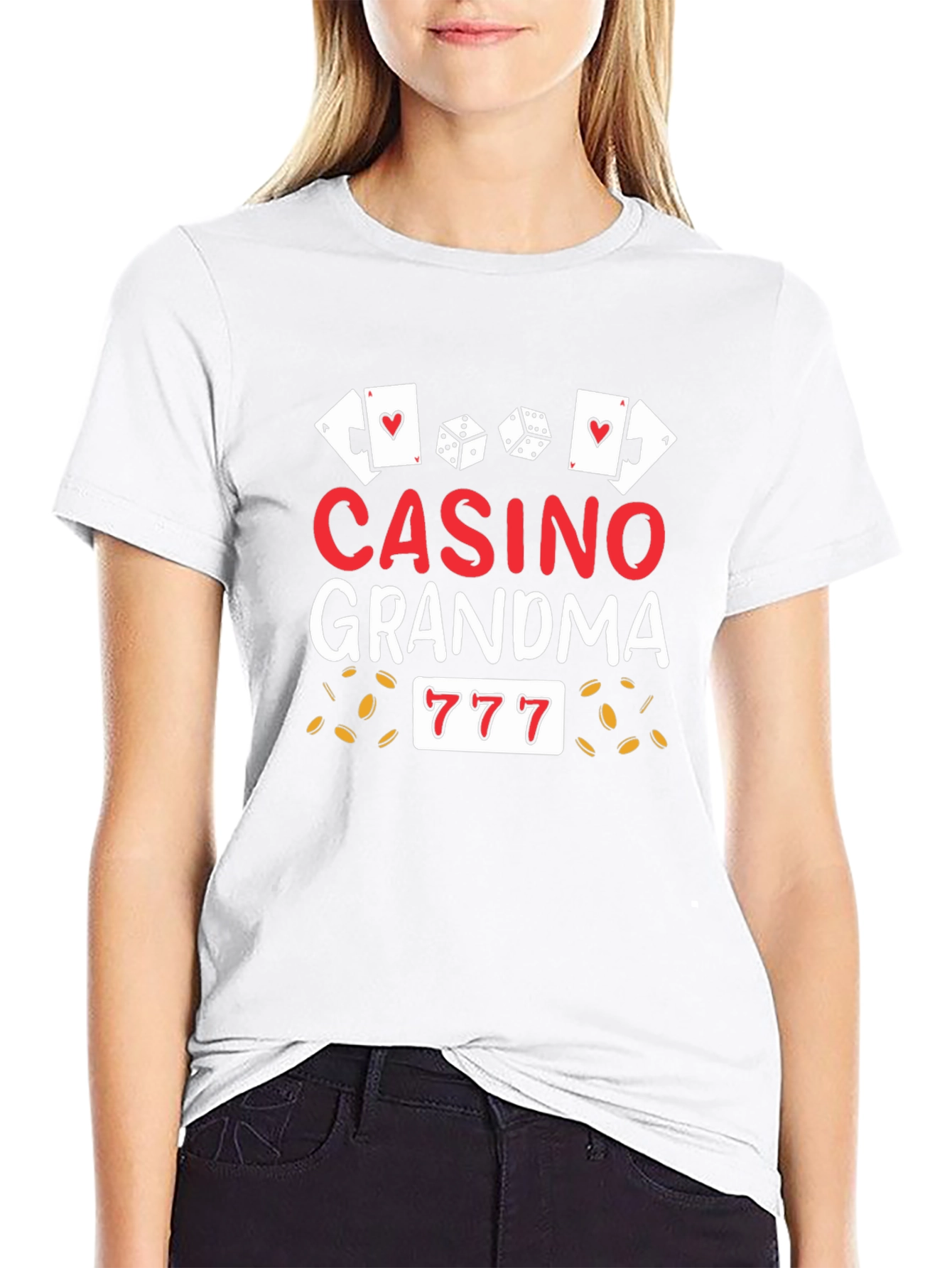 Casino Grandma Graphic T-Shirt