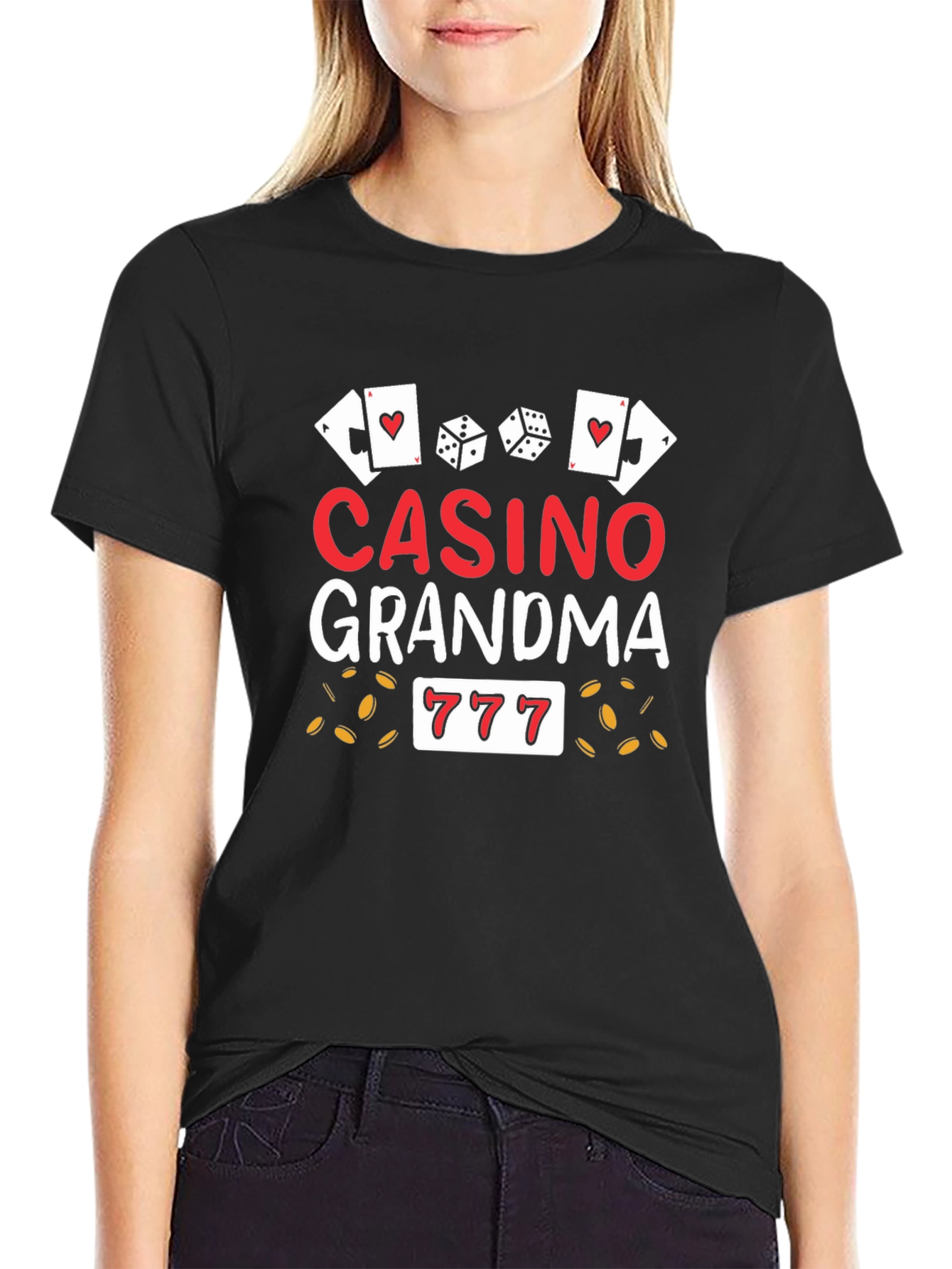 Casino Grandma Graphic T-Shirt