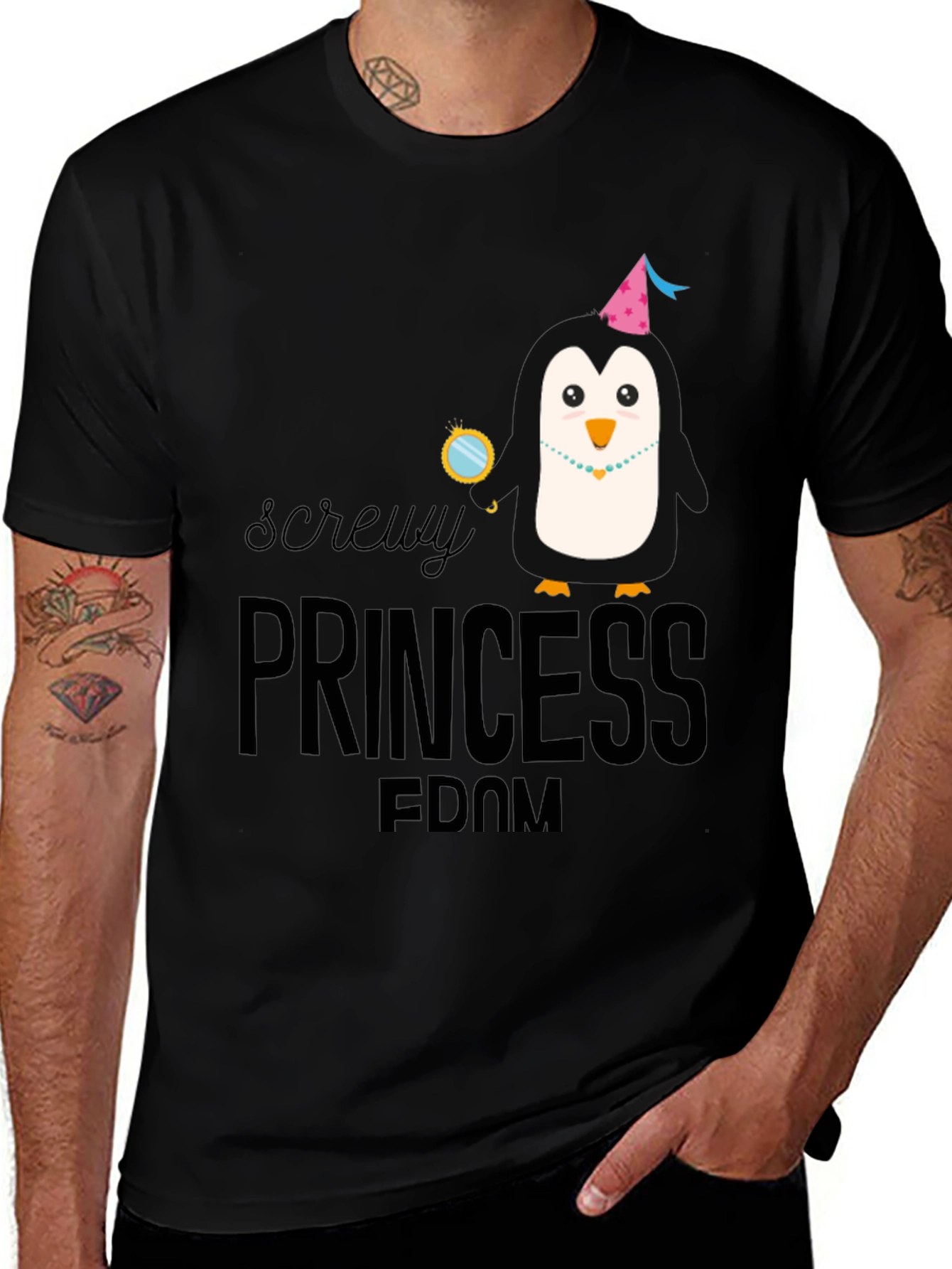 Screw Princessdom Mens Graphic Tee
