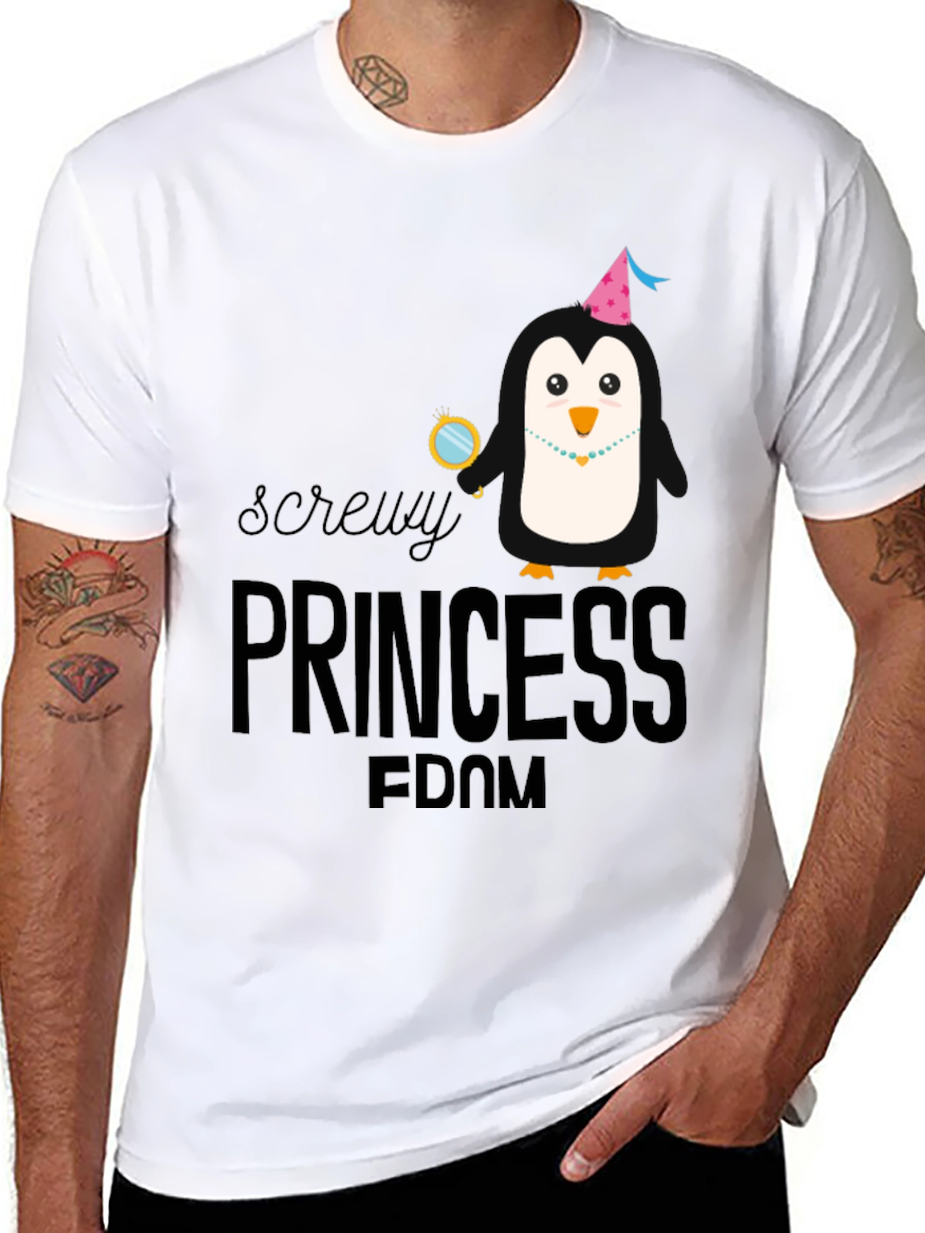 Screw Princessdom Mens Graphic Tee