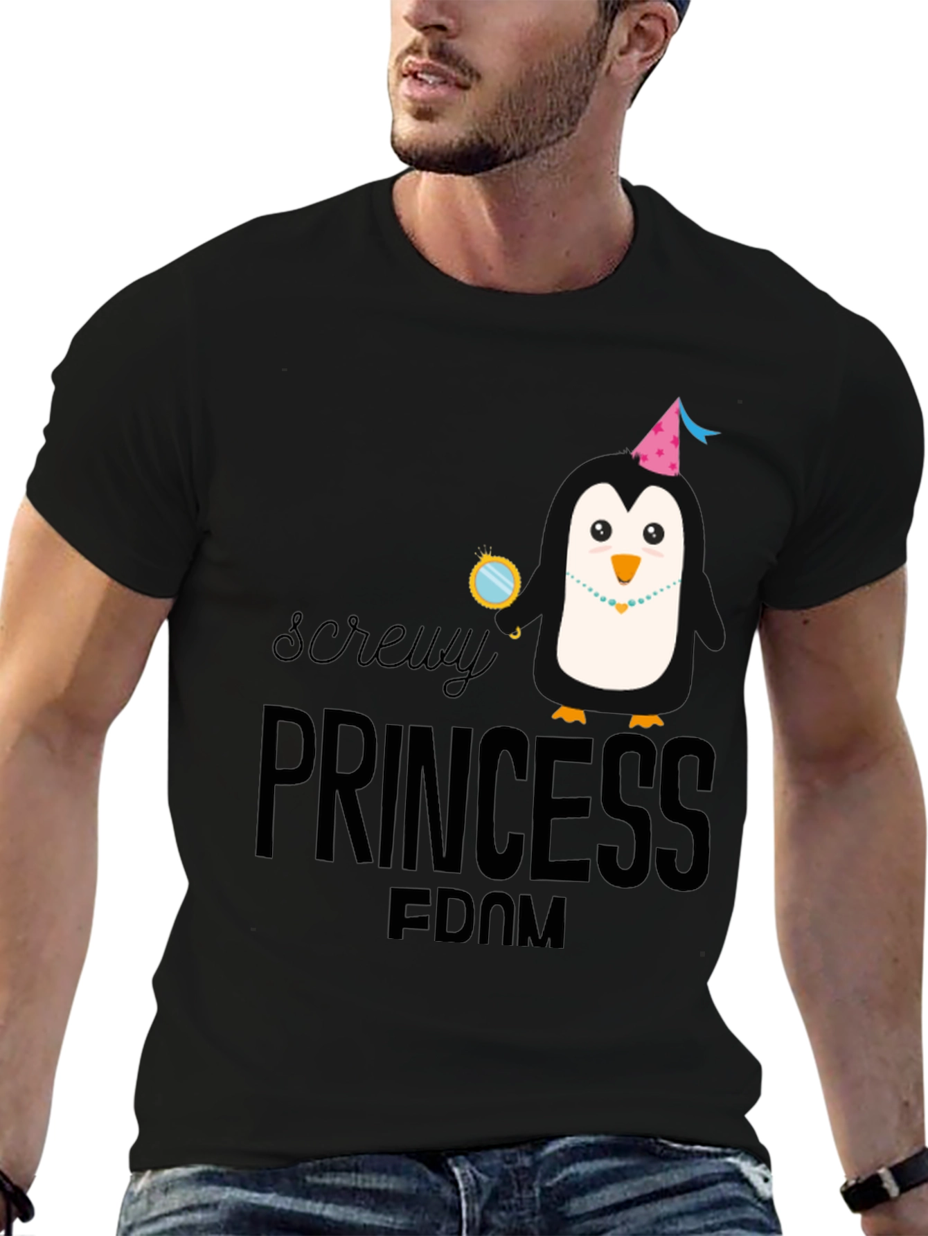 Screw Princessdom Mens Graphic Tee