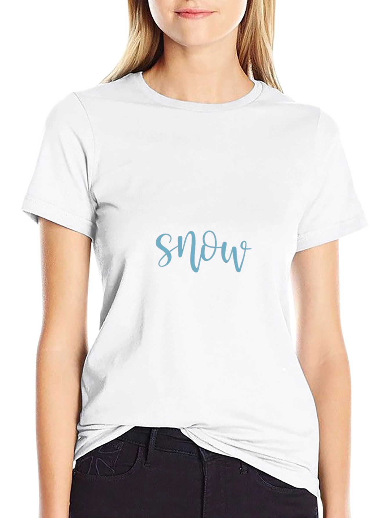 Snow Graphic T-Shirt - Soft Cotton Blend