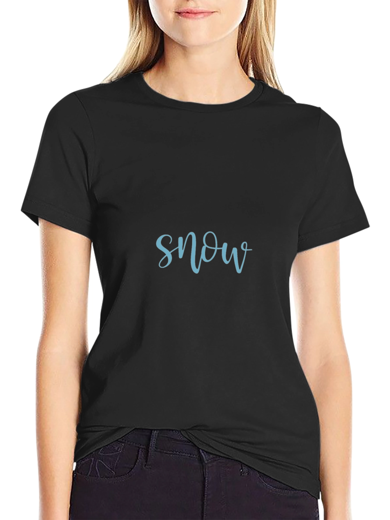 Snow Graphic T-Shirt - Soft Cotton Blend