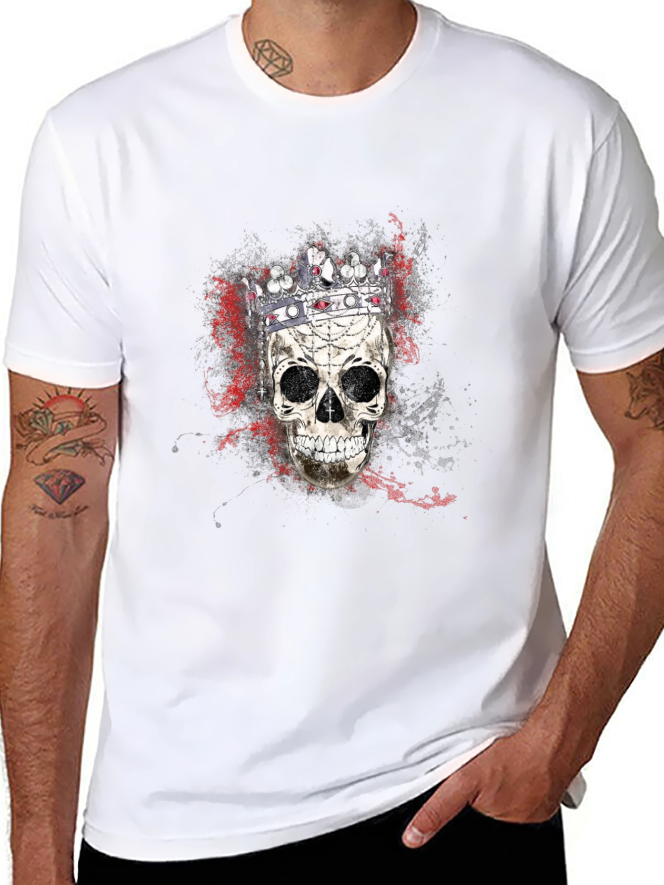 Skull King Graphic Tee - Mens Black T-Shirt
