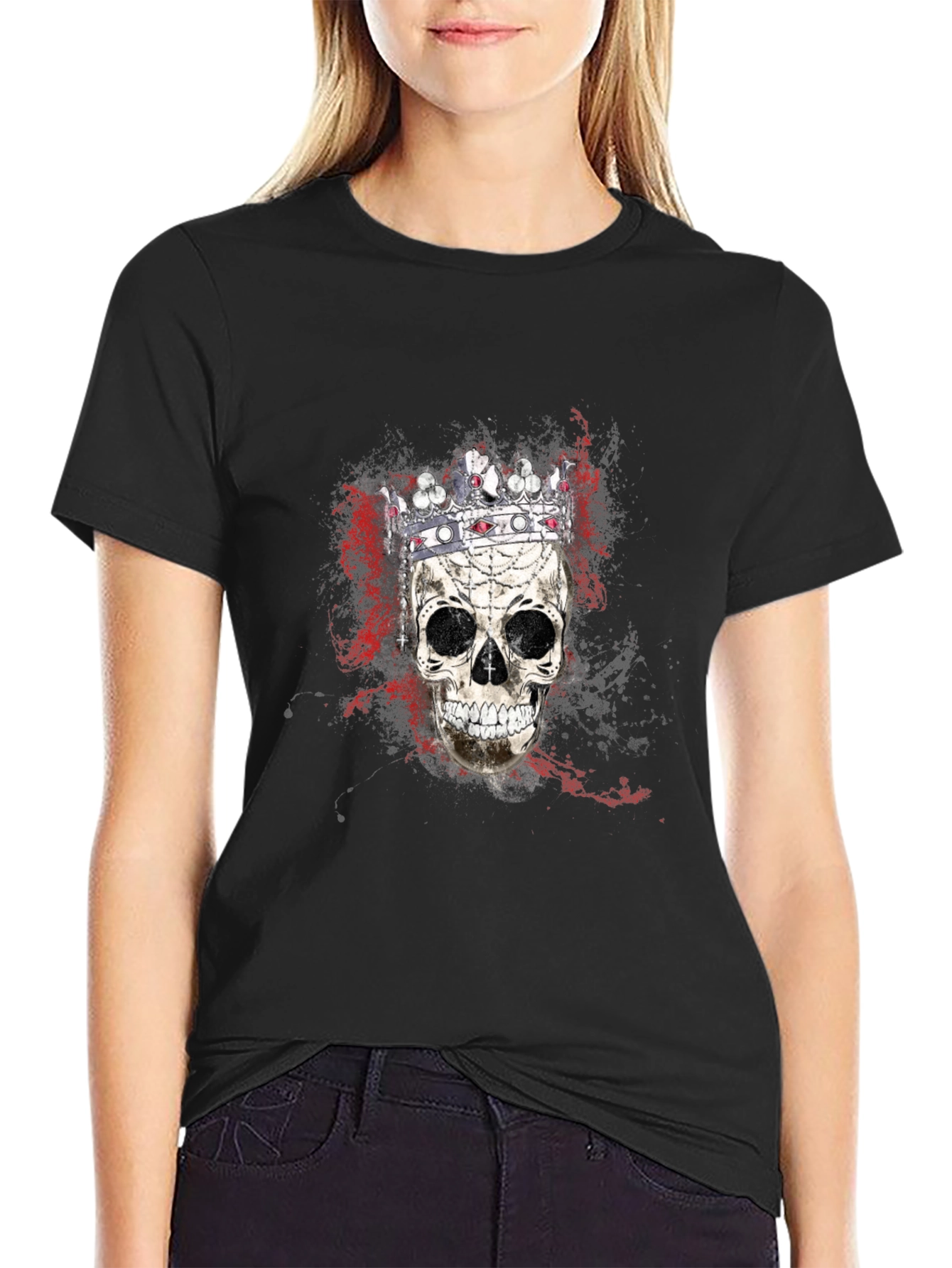 Skull King Graphic Tee - Mens Black T-Shirt