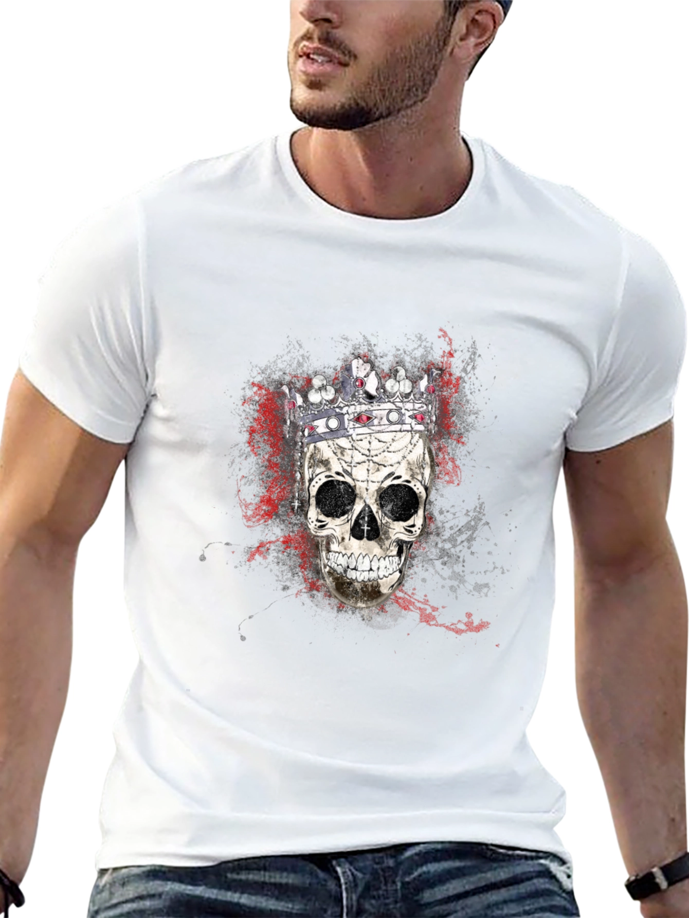 Skull King Graphic Tee - Mens Black T-Shirt