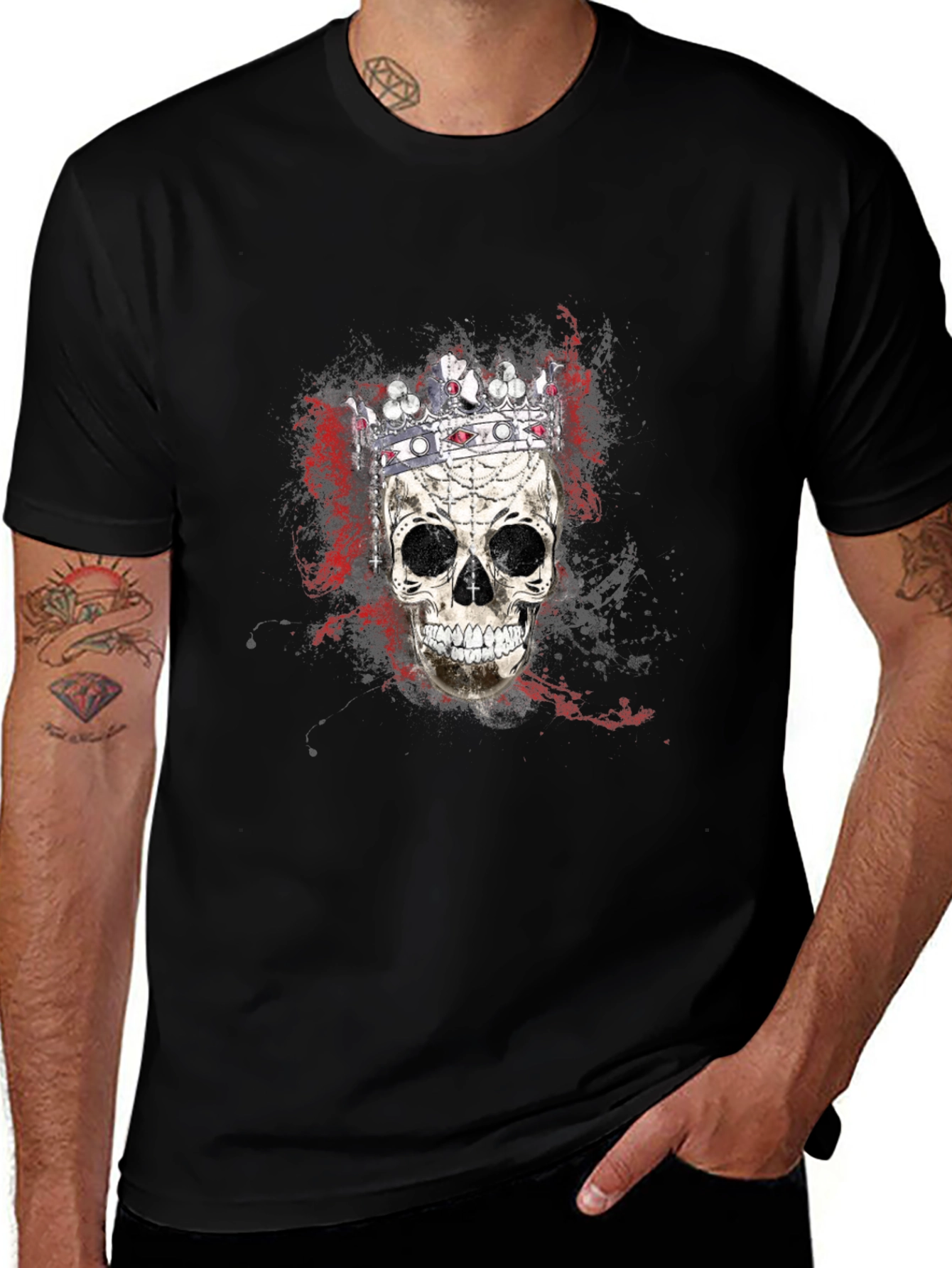Skull King Graphic Tee - Mens Black T-Shirt