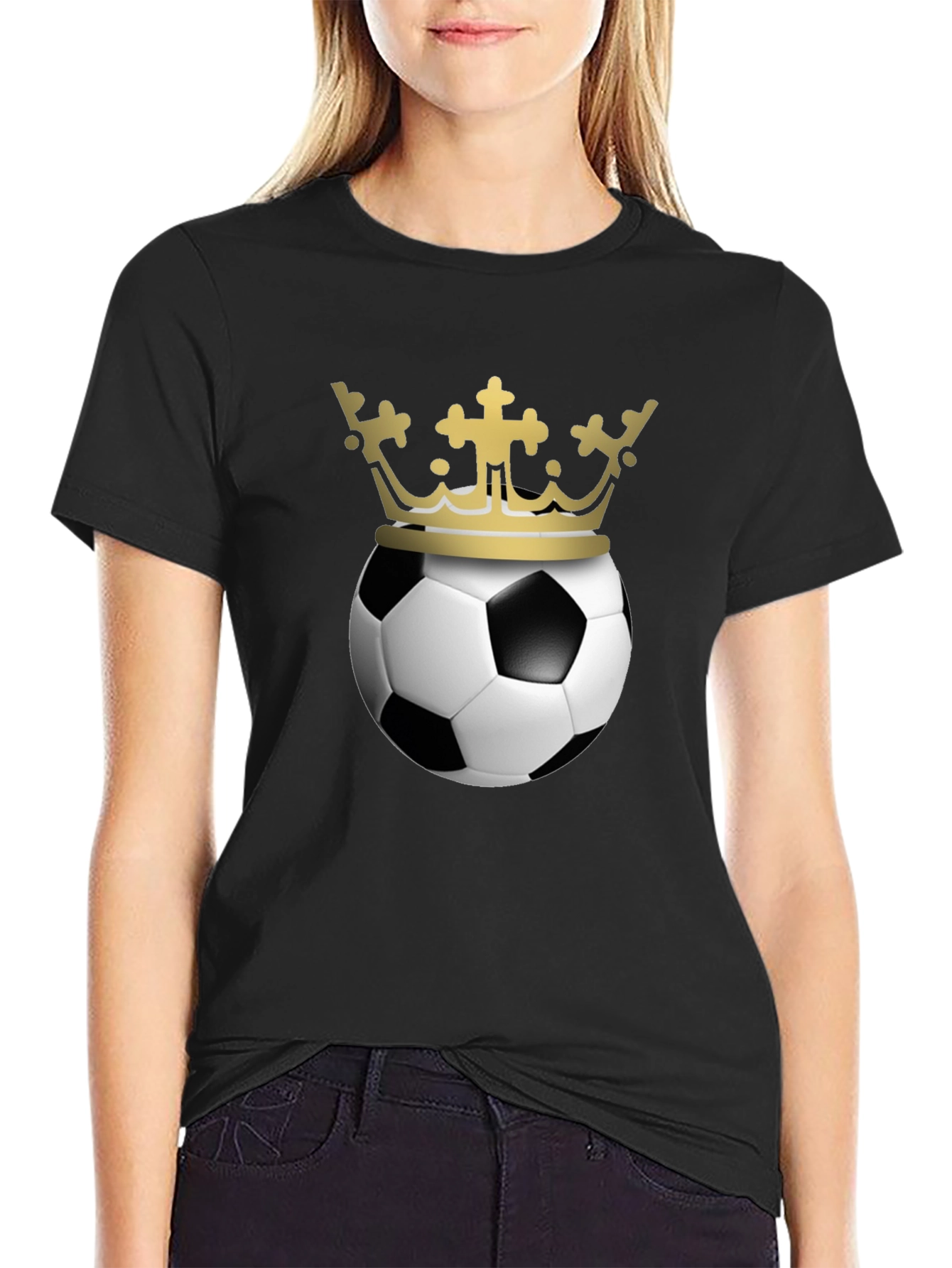 Soccer King Black T-Shirt