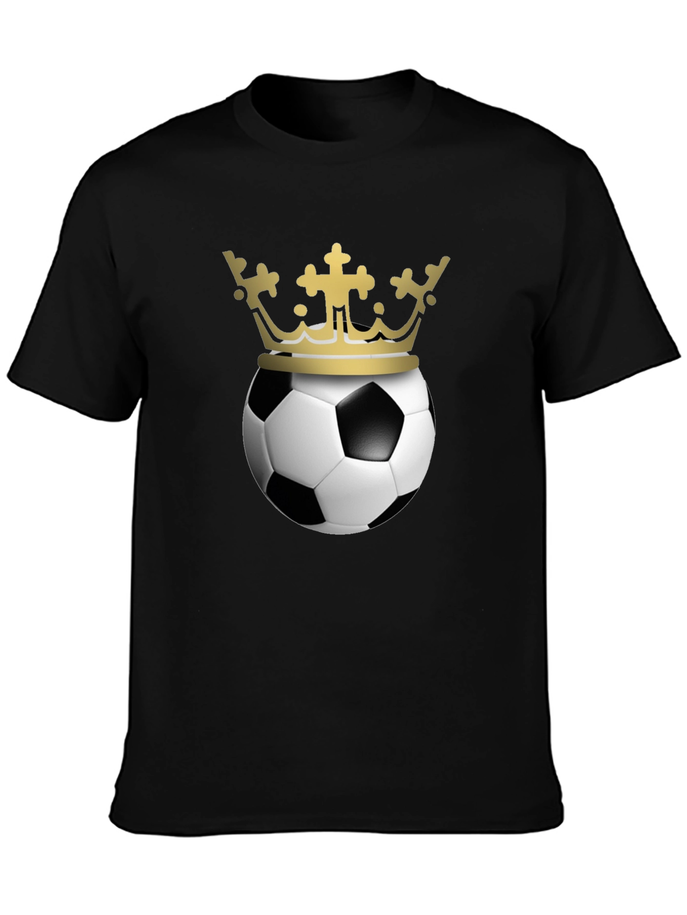 Soccer King Black T-Shirt