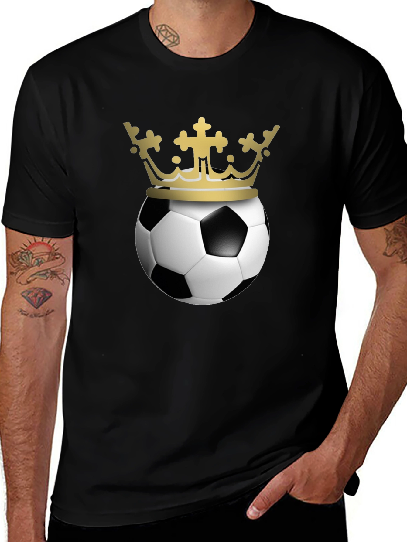 Soccer King Black T-Shirt