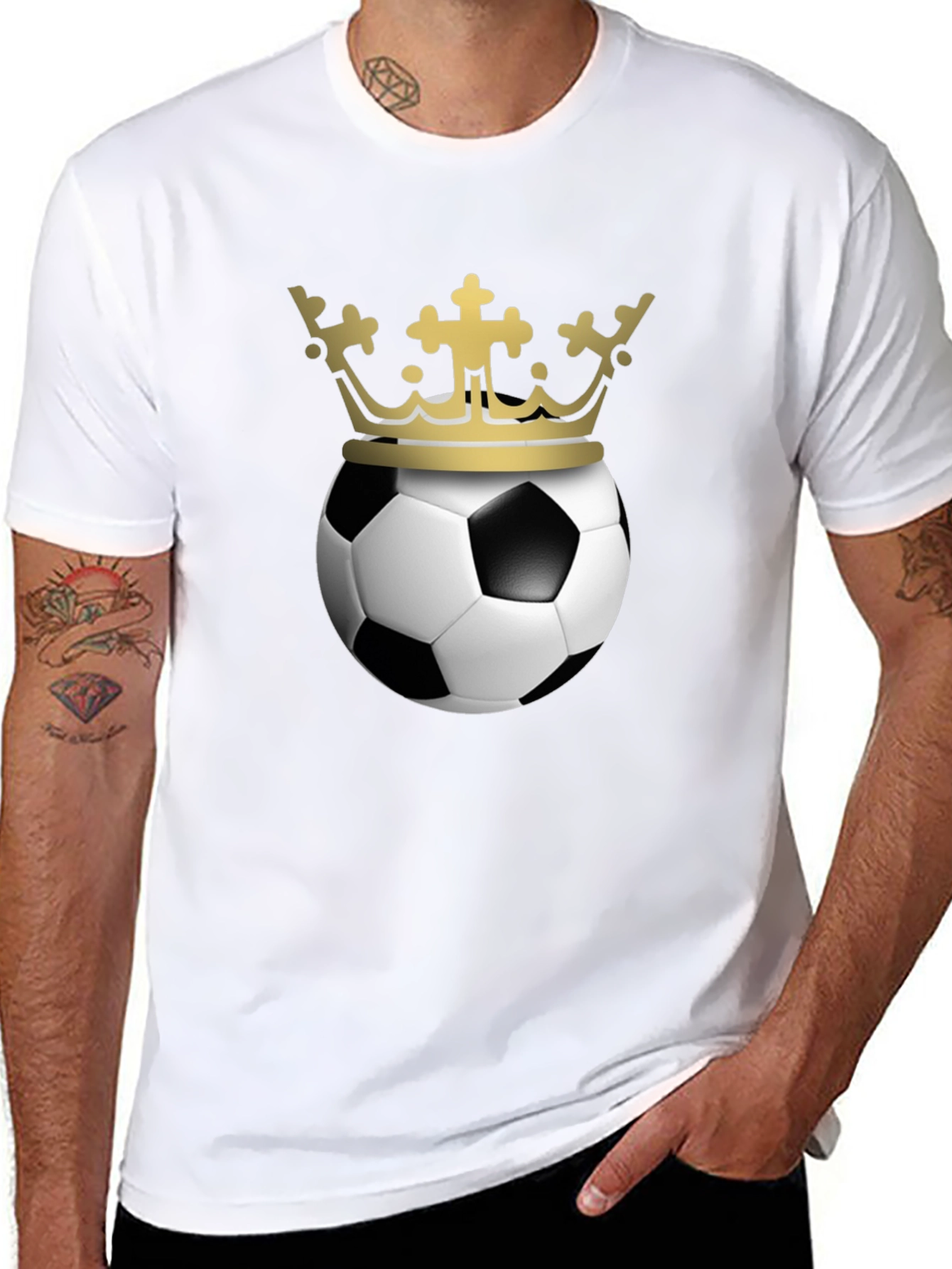 Soccer King Black T-Shirt