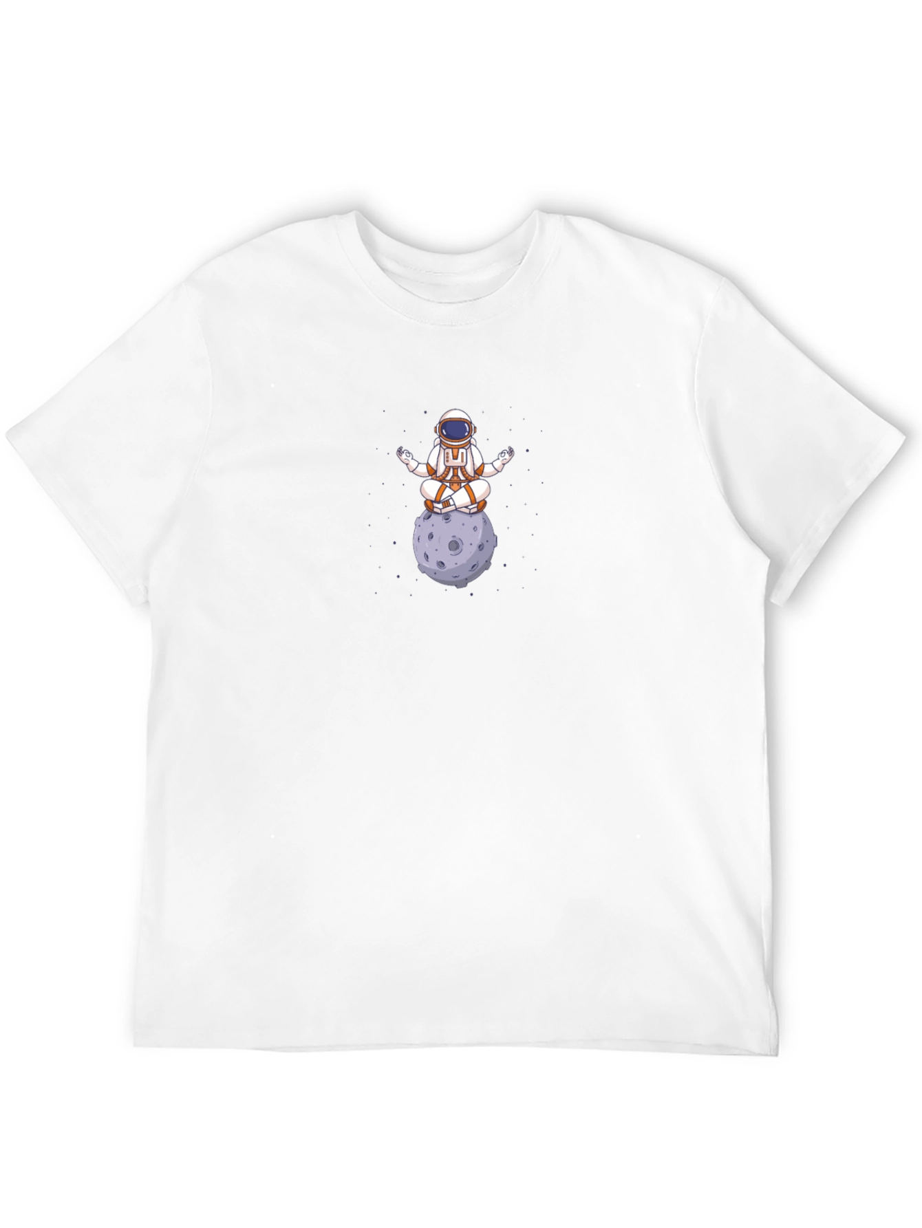 Meditating Astronaut T-Shirt - Cosmic Zen