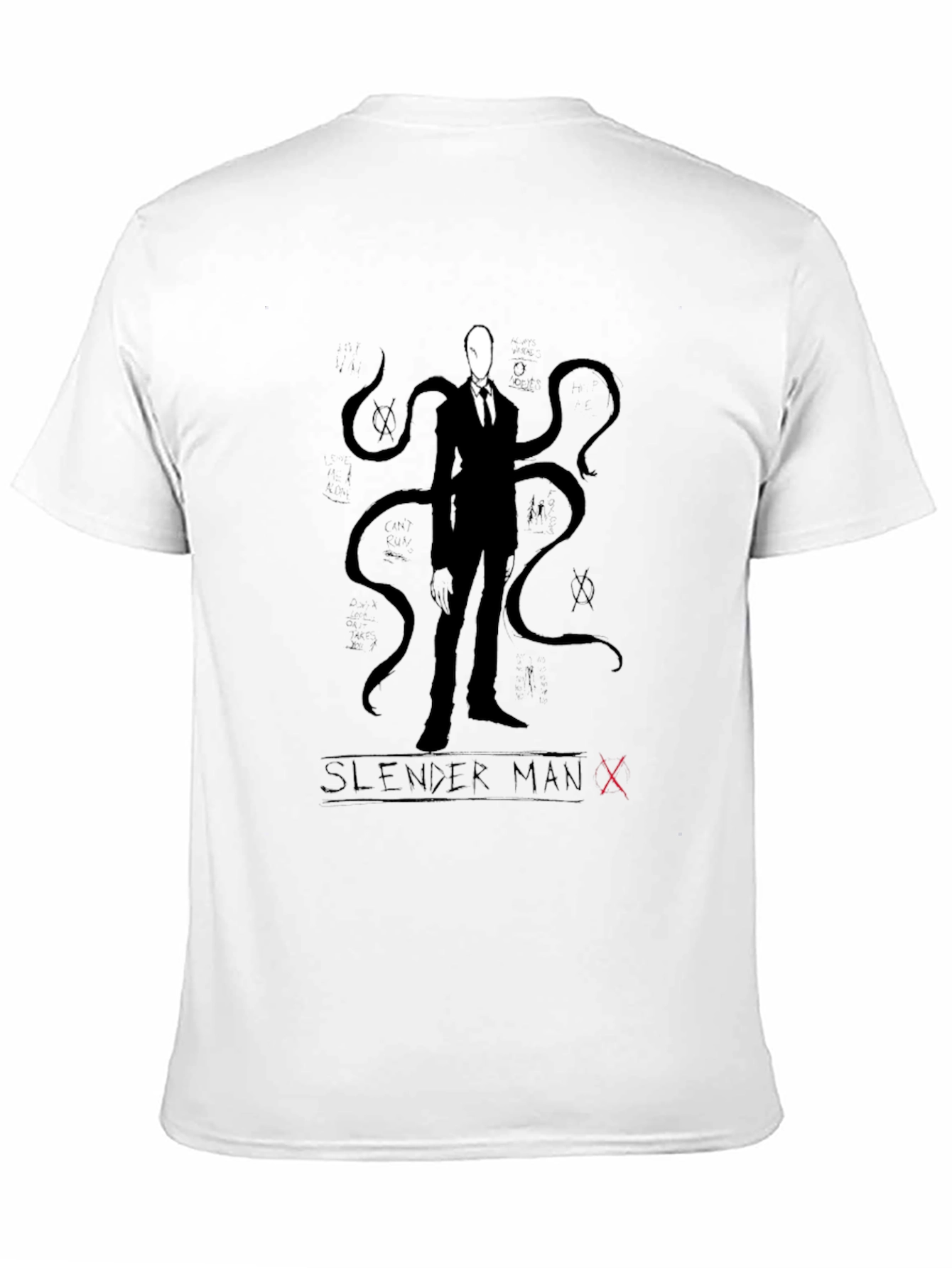 Slender Man Black Graphic Tee