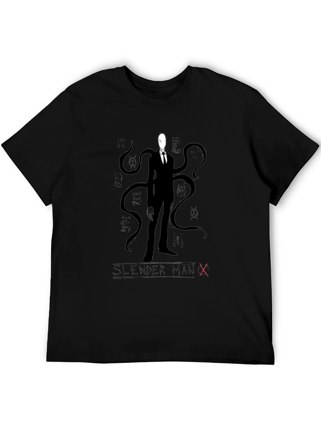 Slender Man Black Graphic Tee