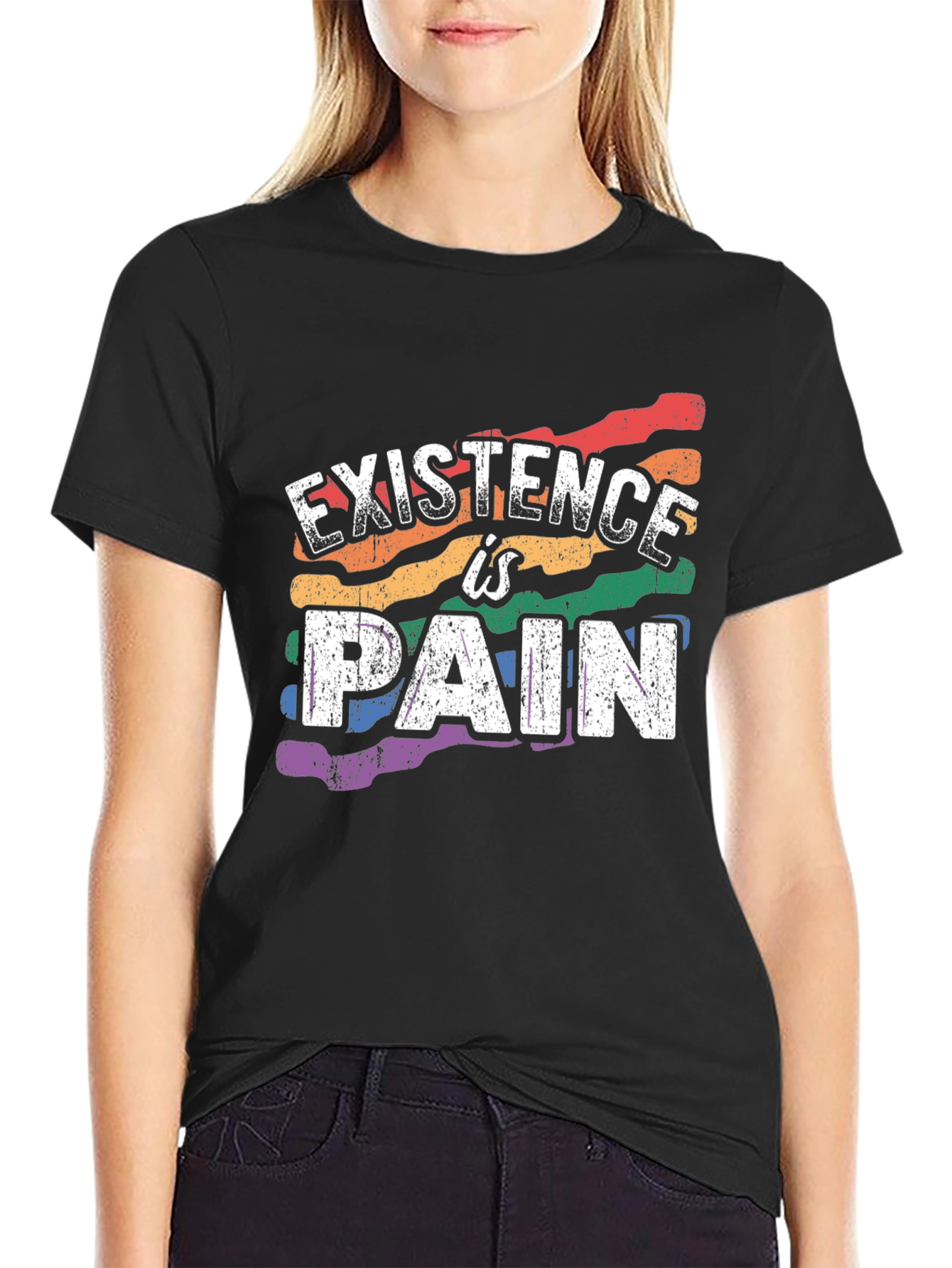 Existence is Pain LGBTQ+ Pride T-Shirt