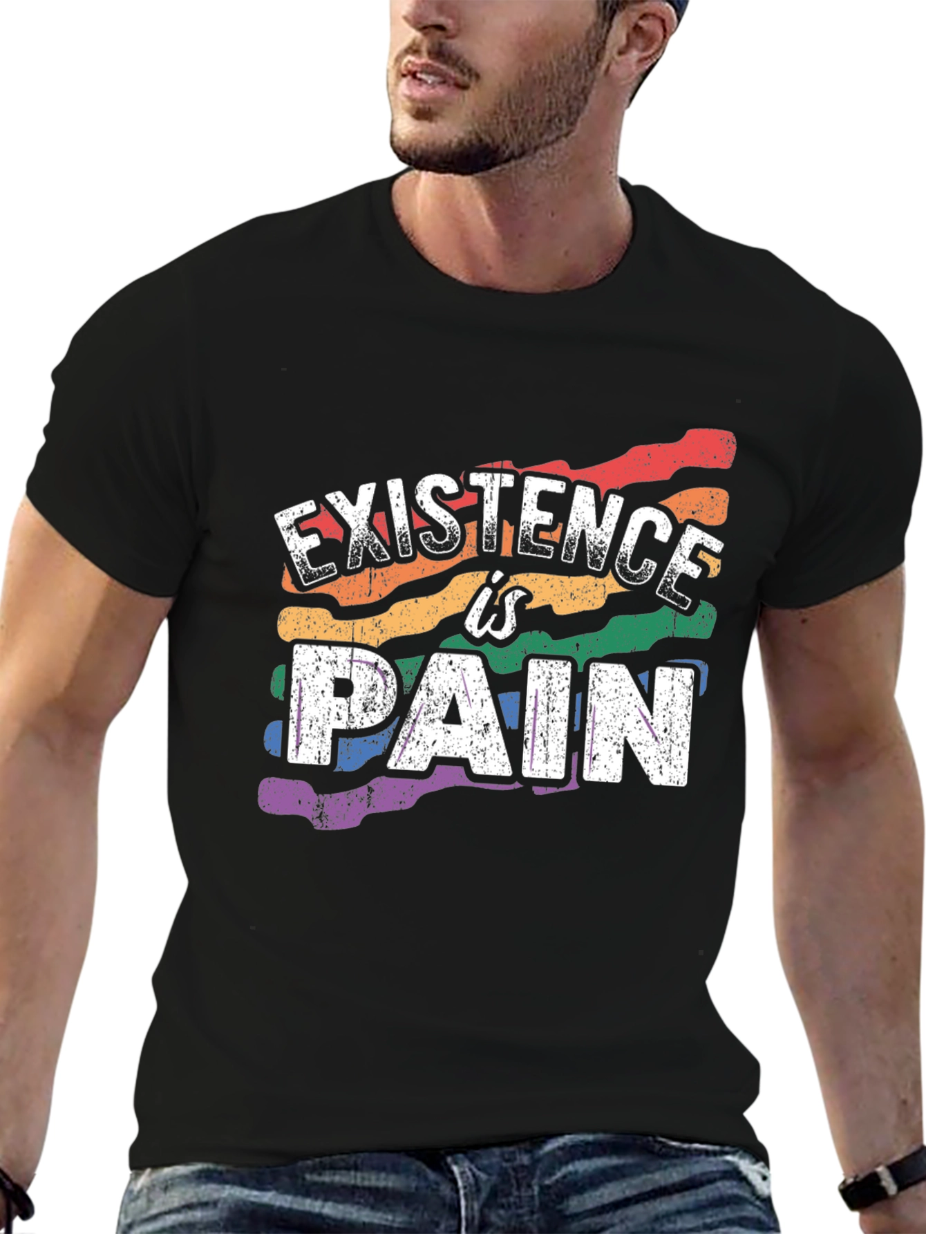 Existence is Pain LGBTQ+ Pride T-Shirt