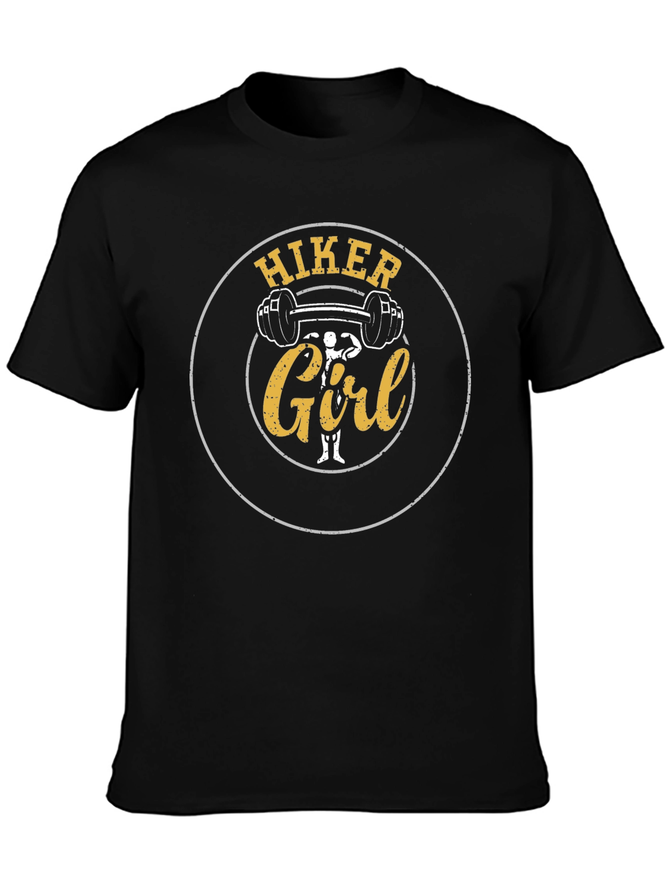 Hiker Girl Black T-Shirt