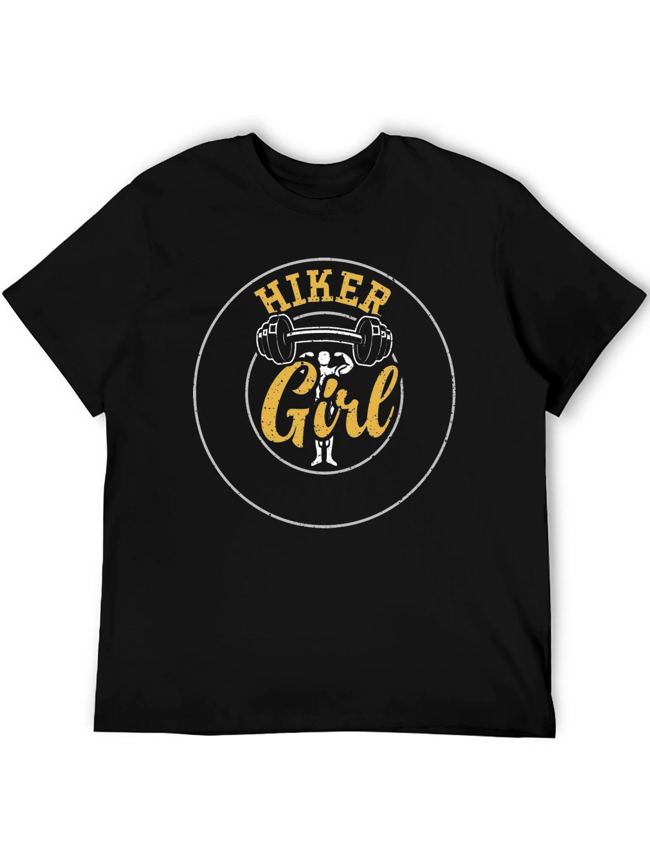 Hiker Girl Black T-Shirt