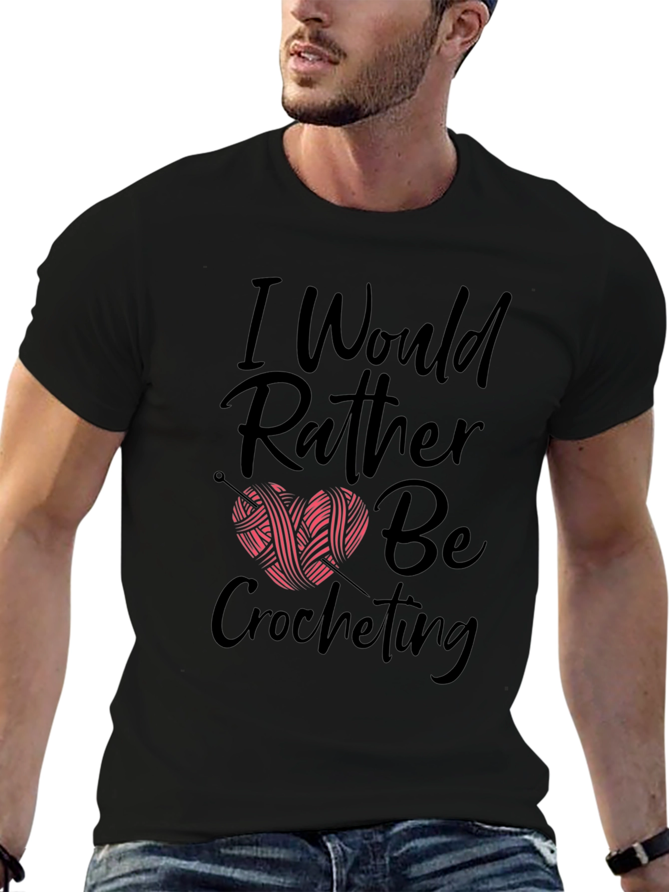 Crochet Lovers T-Shirt - I Would Rather Be Crocheting