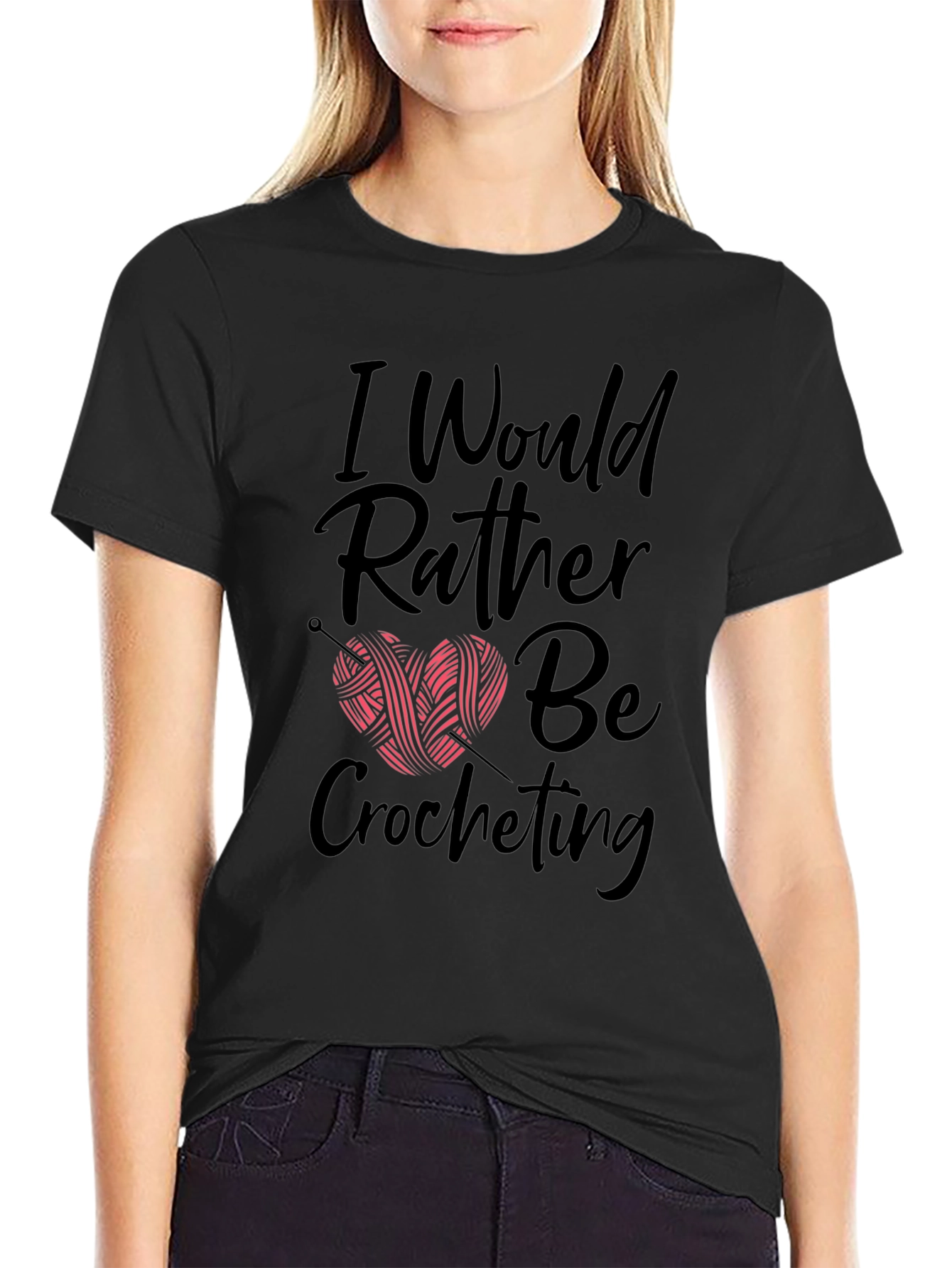 Crochet Lovers T-Shirt - I Would Rather Be Crocheting