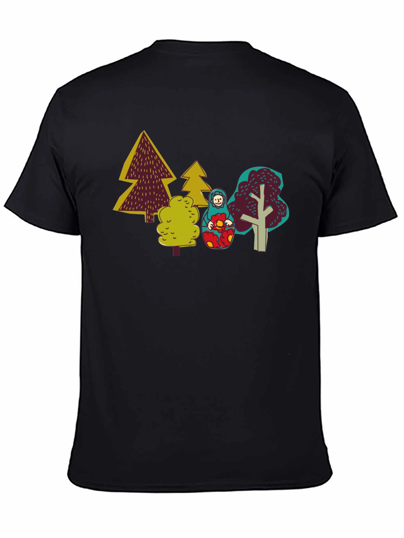 Unique Forest Matryoshka Doll Graphic Tee