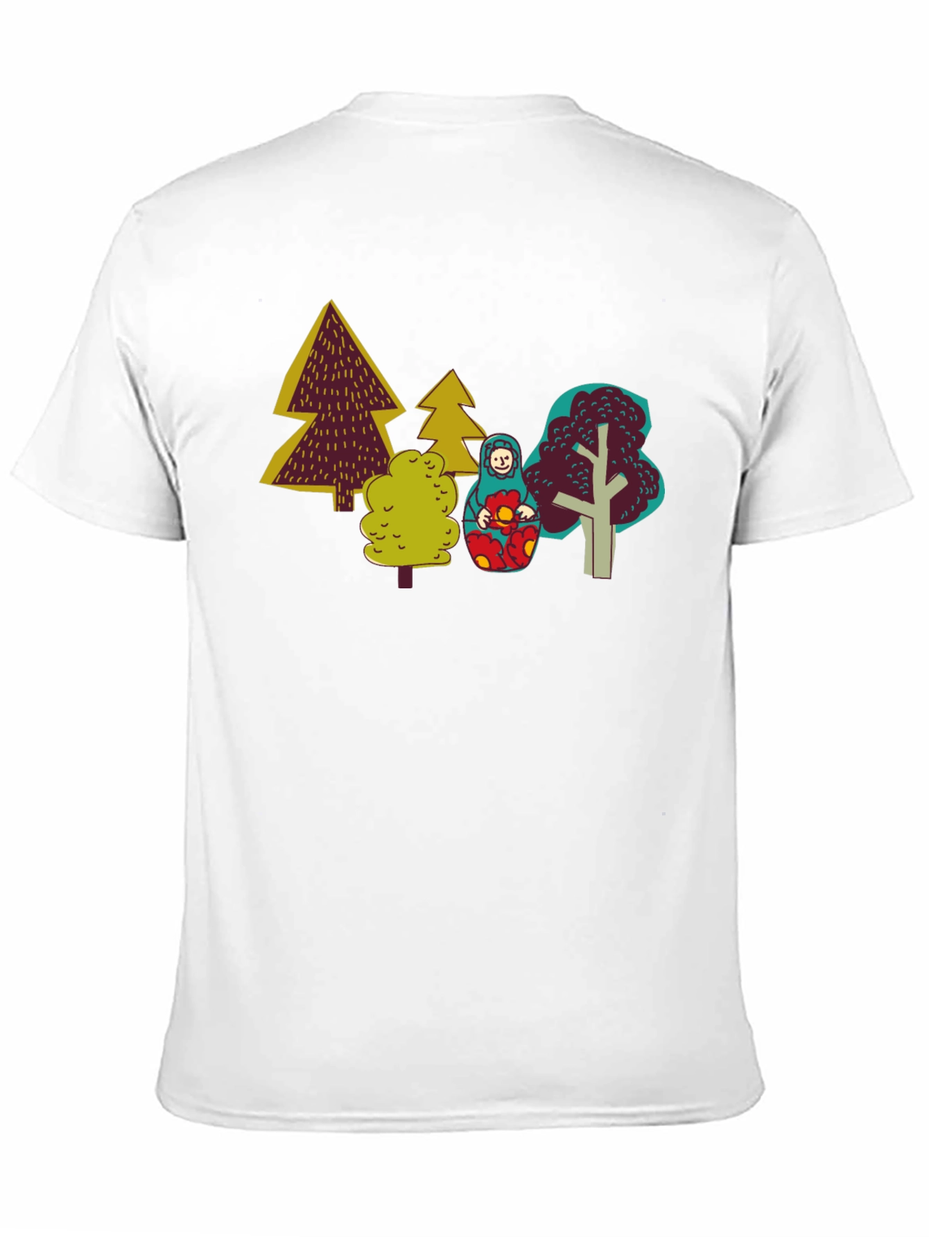 Unique Forest Matryoshka Doll Graphic Tee