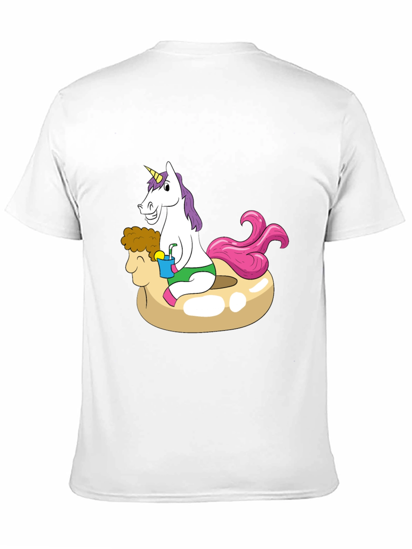 Unicorn on Sheep Pool Float T-Shirt