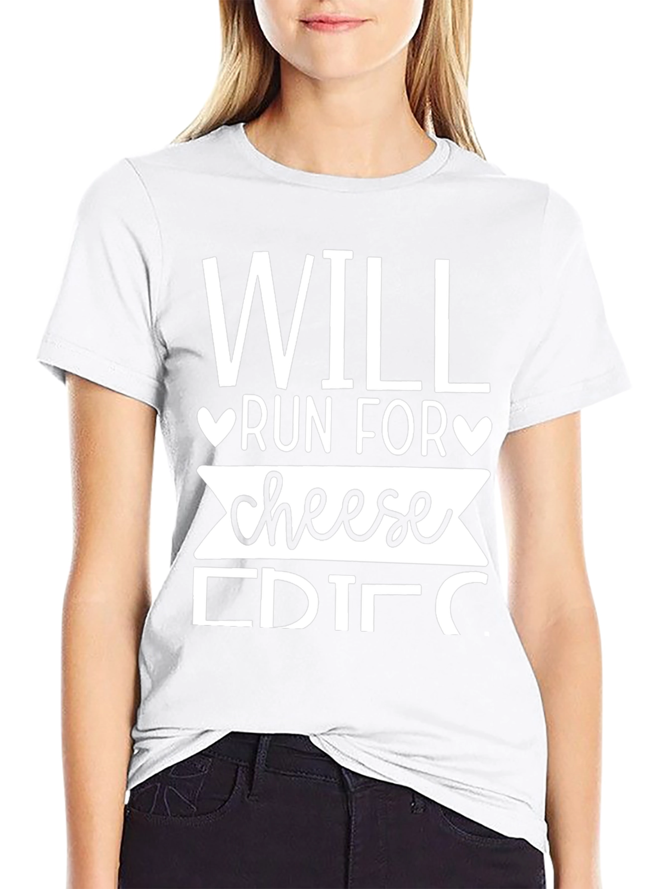 Will Run For Cheese Funny T-Shirt