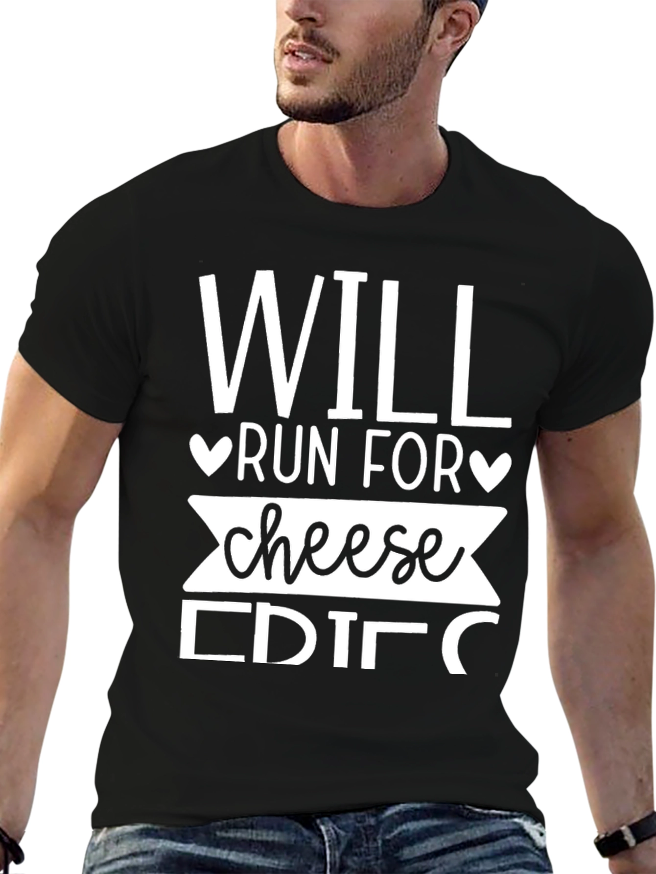 Will Run For Cheese Funny T-Shirt