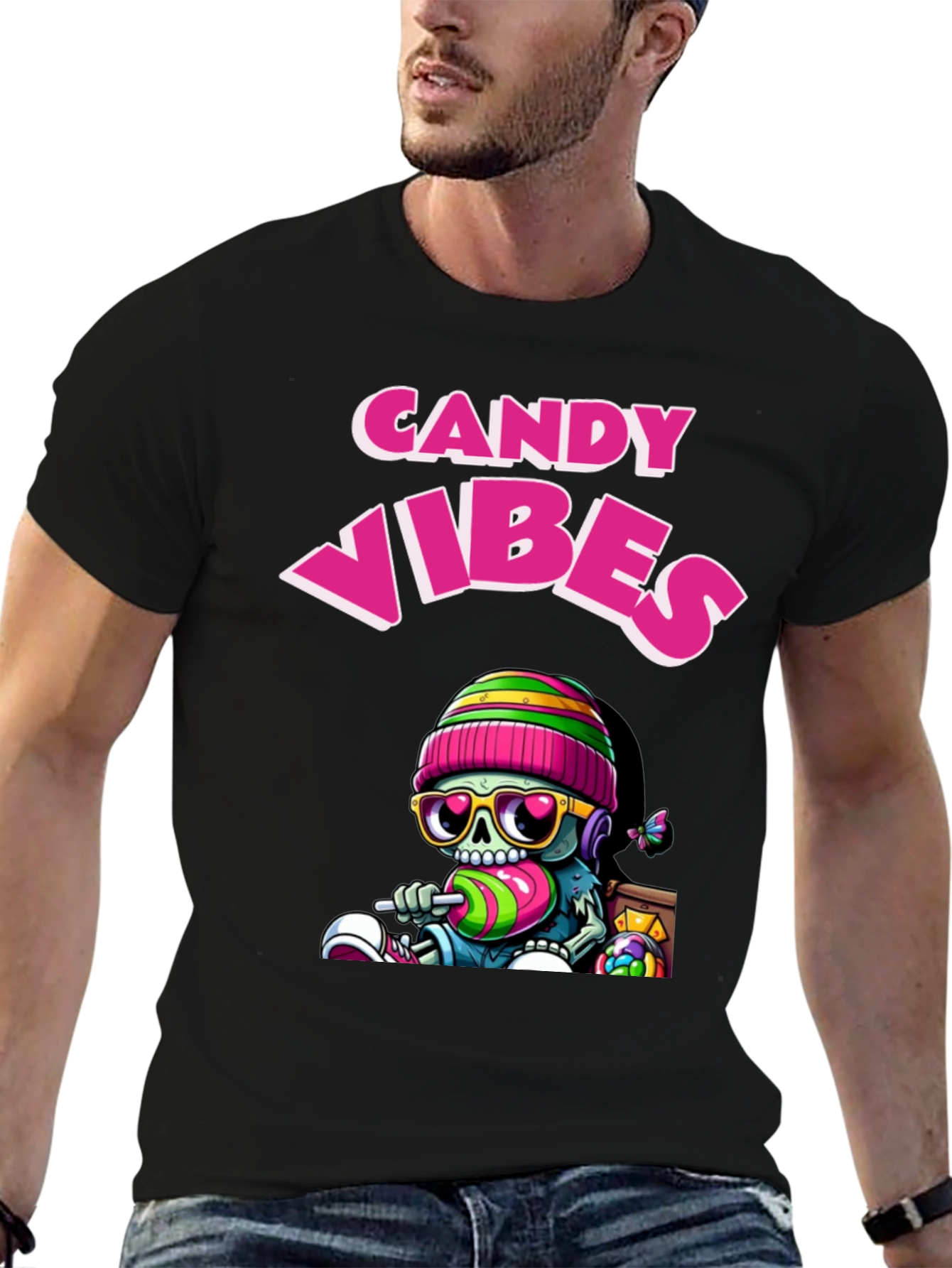 Candy Vibes T-Shirt Fun Graphic Tee
