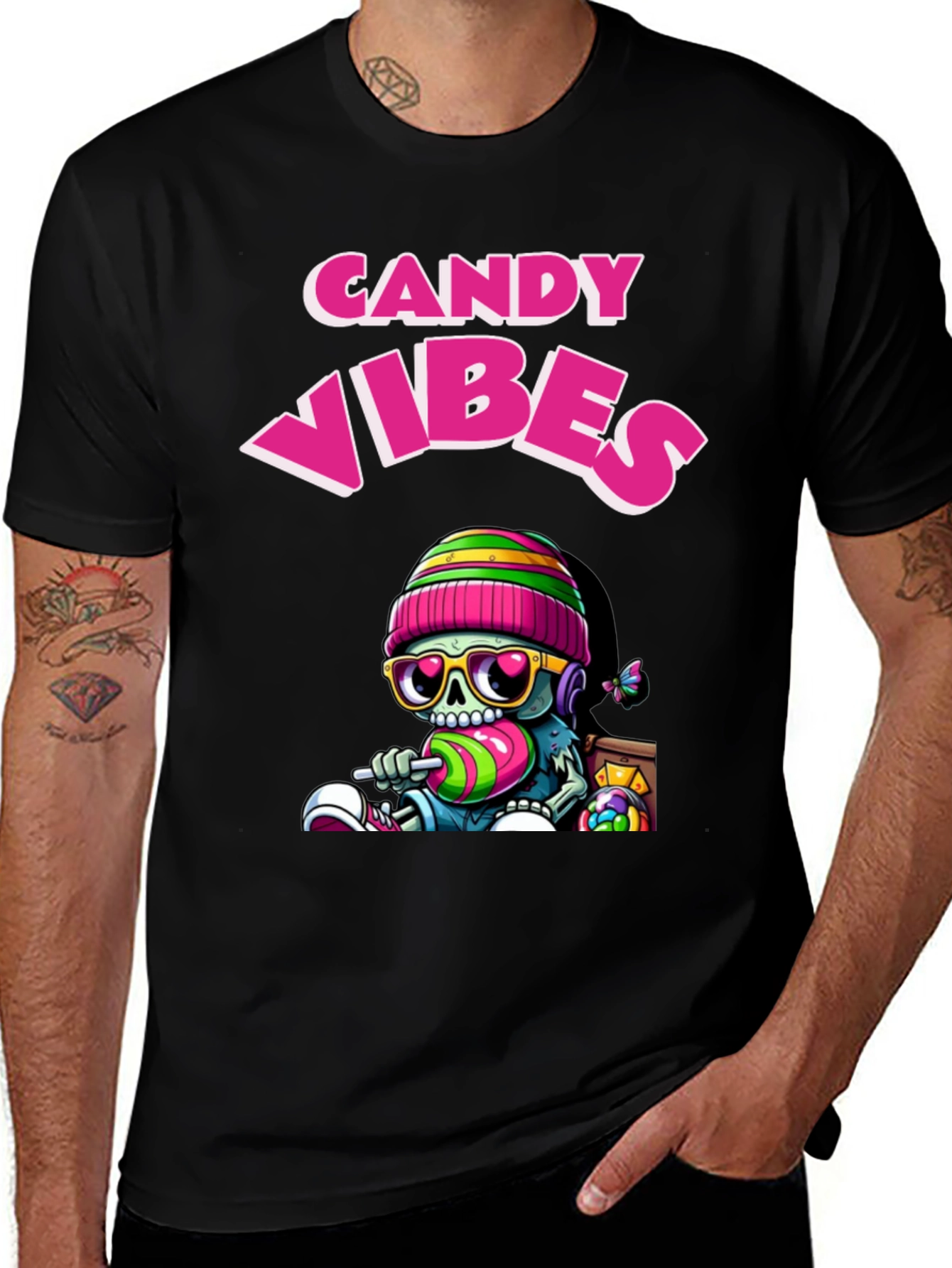 Candy Vibes T-Shirt Fun Graphic Tee