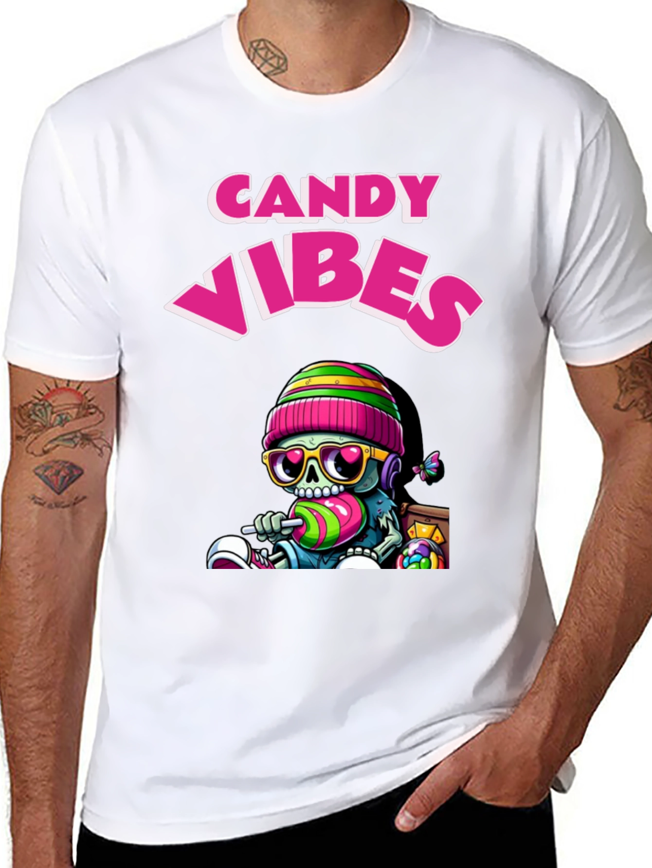 Candy Vibes T-Shirt Fun Graphic Tee