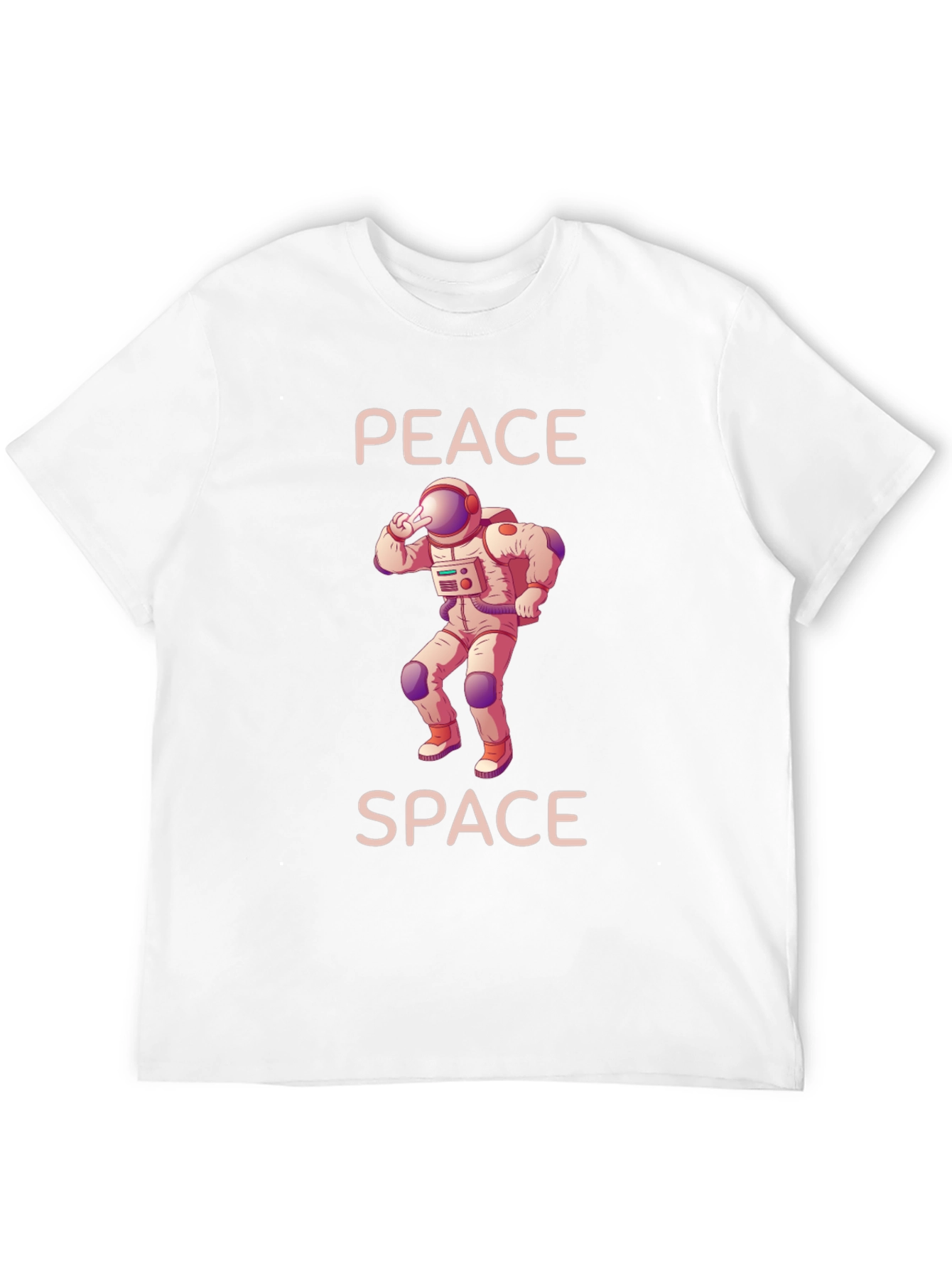 Peace Space Astronaut Graphic T-Shirt